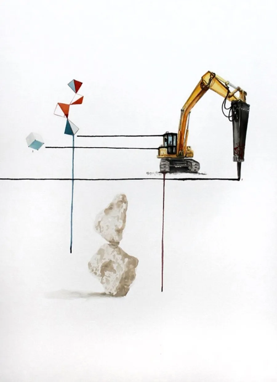 NORTON MAZA Sin título, 2021 Acuarela sobre papel Arches 300gr 115 x 85 cm