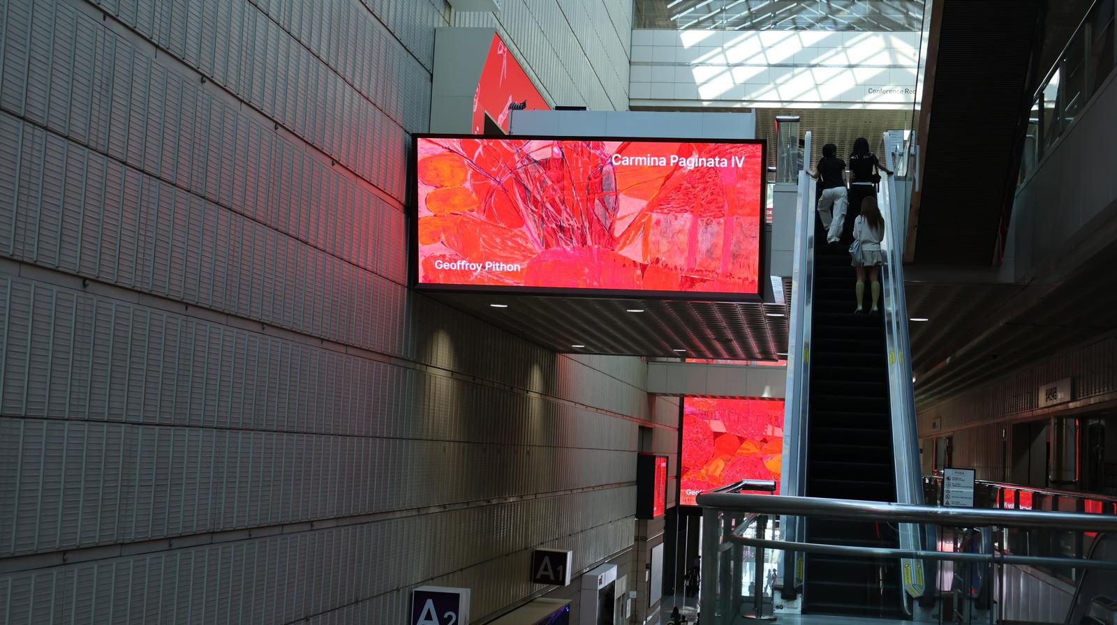 A big thank you to KIAF for highlighting Geoffroy Pithon’s works across the COEX screens!