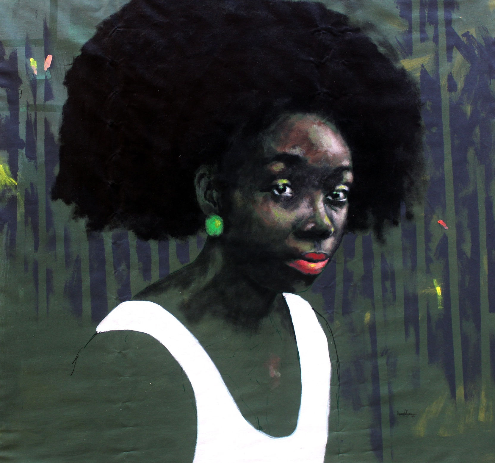 Olufemi Oyewole Tokunbo (Tokunbo series) 2022 Acrylic on canvas