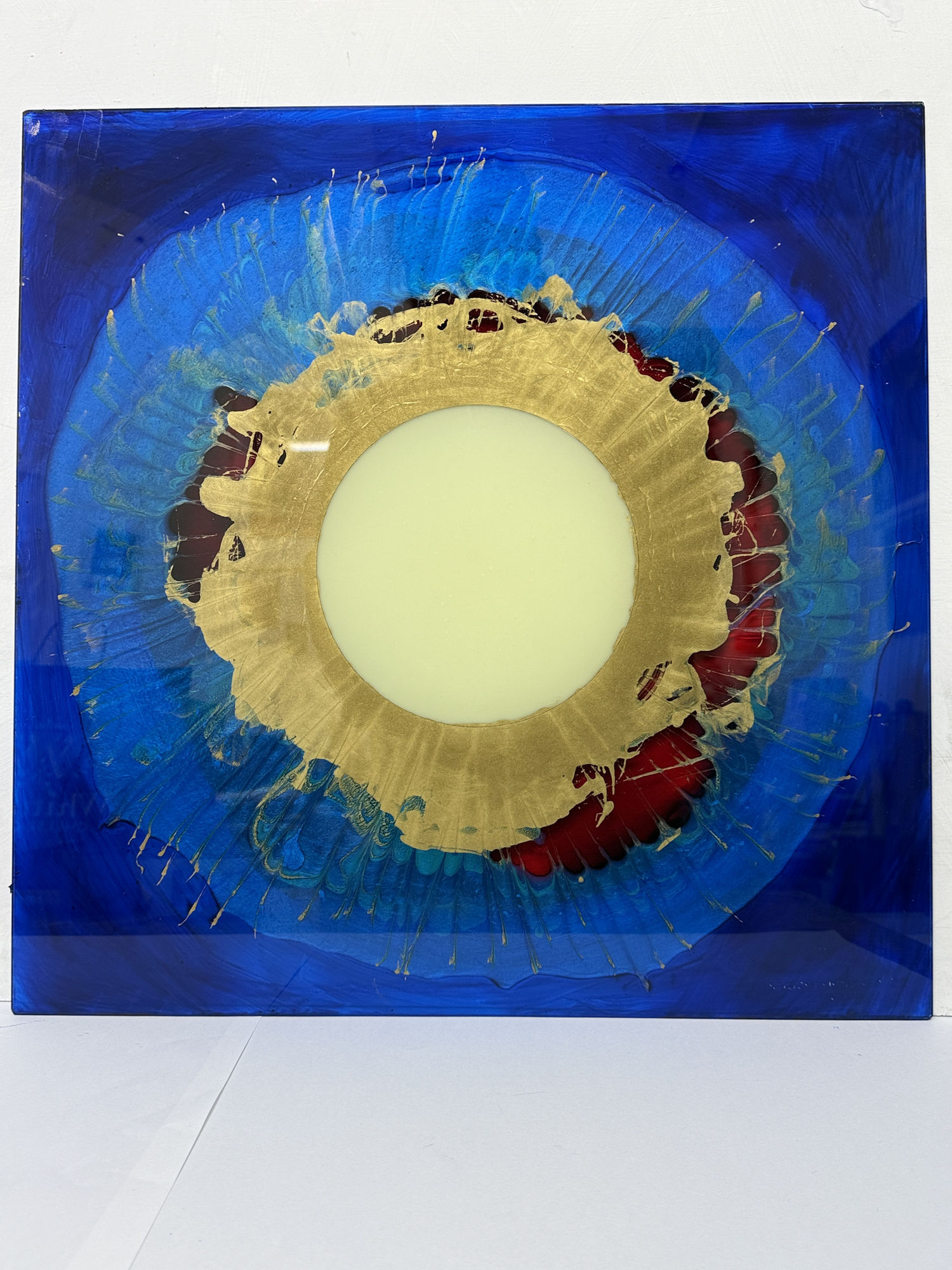 Isaac Emokpae The Moment of Birth II, 2025 Plexiglass and resin 58 x 58 cm