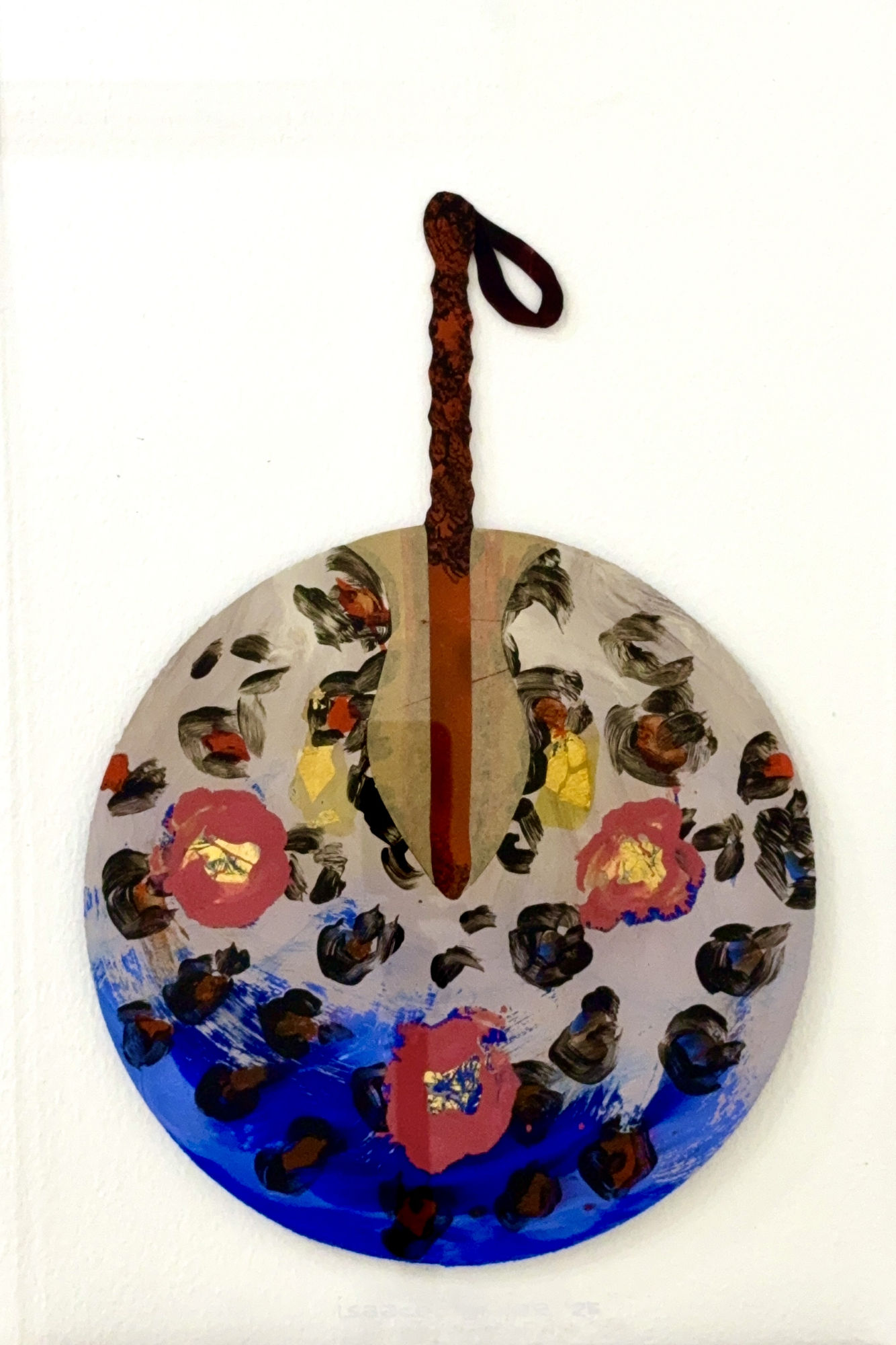 Isaac Emokpae Ezuzu Uwa 3 (Fan of wealth), 2025 Stained Plexiglass 84 x 43.5 cm