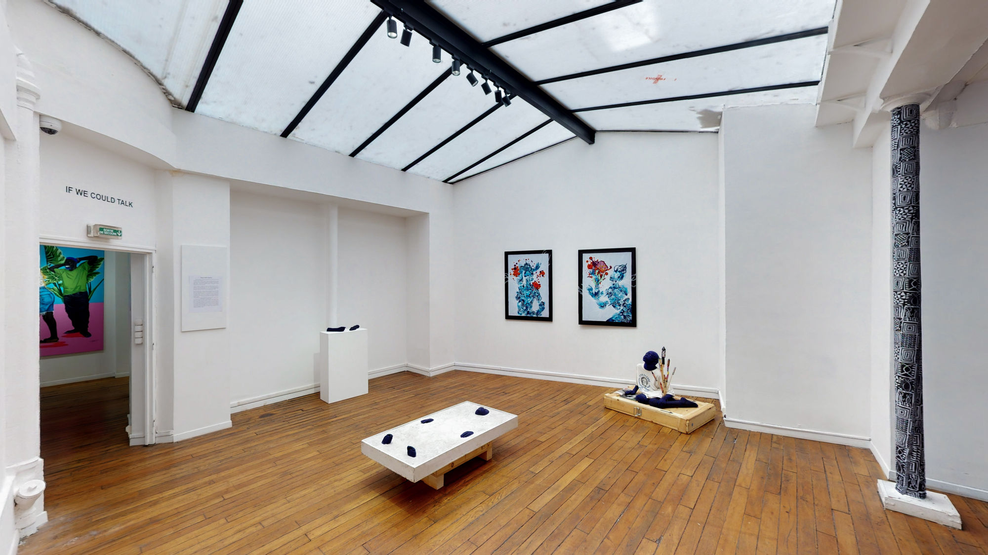 Beya Gille Gacha ; view of the exhibition "Dicokam". Photo ©Ussi'n.