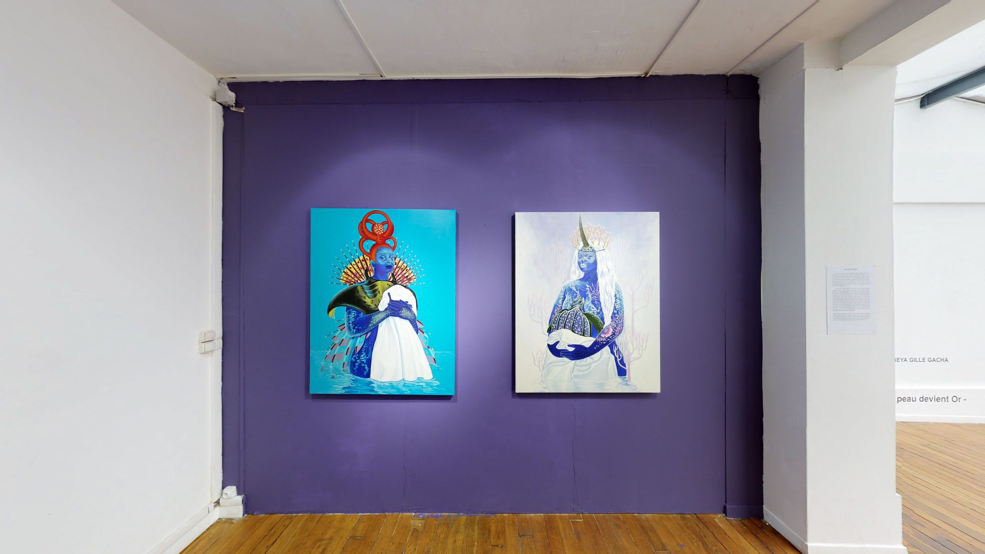 Arnold Fokam; view of the exhibition "Dicokam". Photo ©Ussi'n.