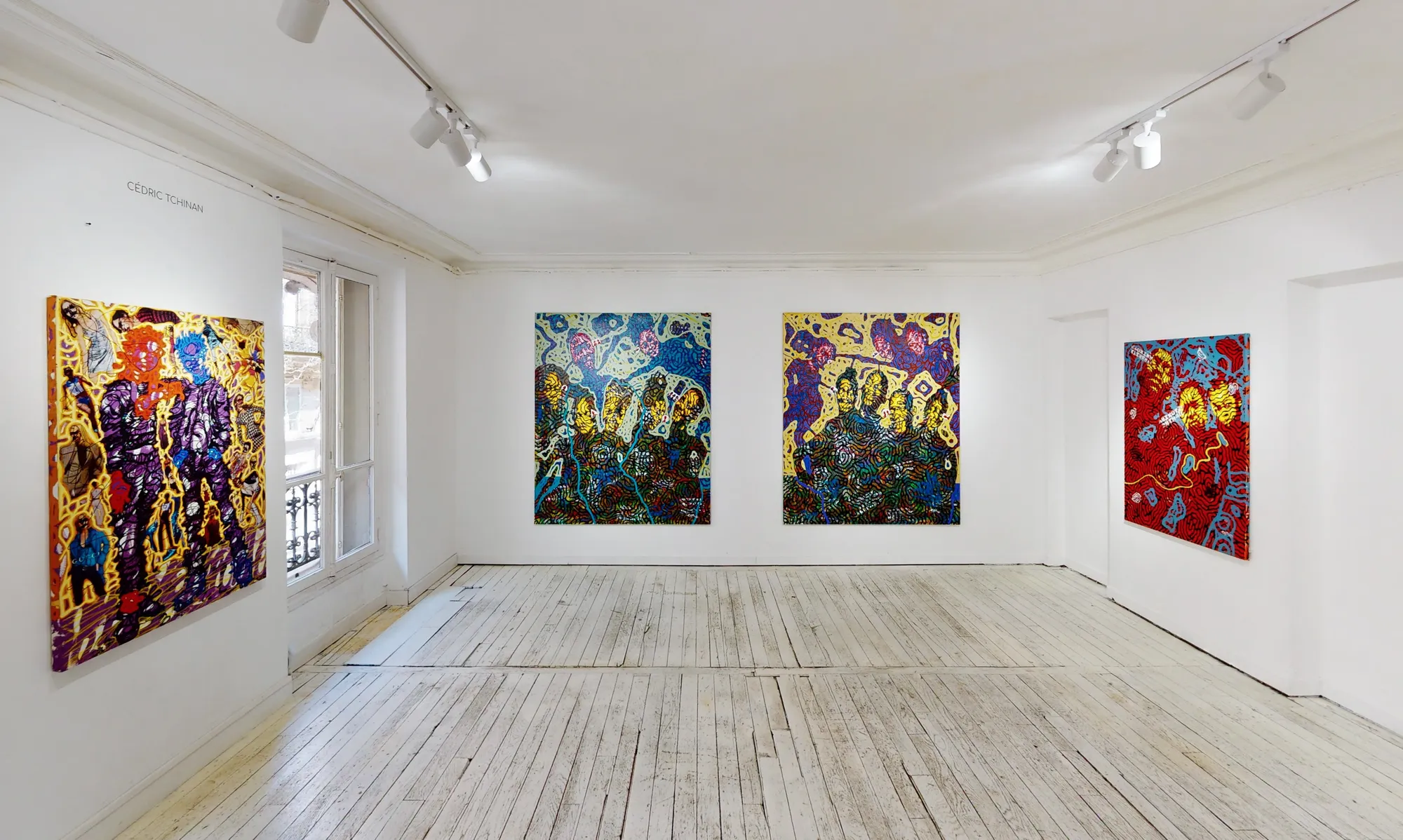 Cedric Tchinan ; view of the exhibition "Babi est Doux". Photo ©Ussi'n.