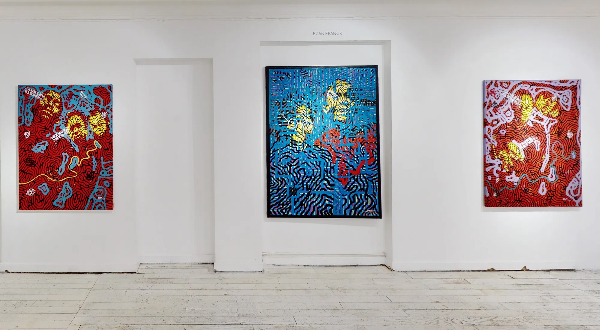 Ezan Franck ; view of the exhibition "Babi est Doux". Photo ©Ussi'n.