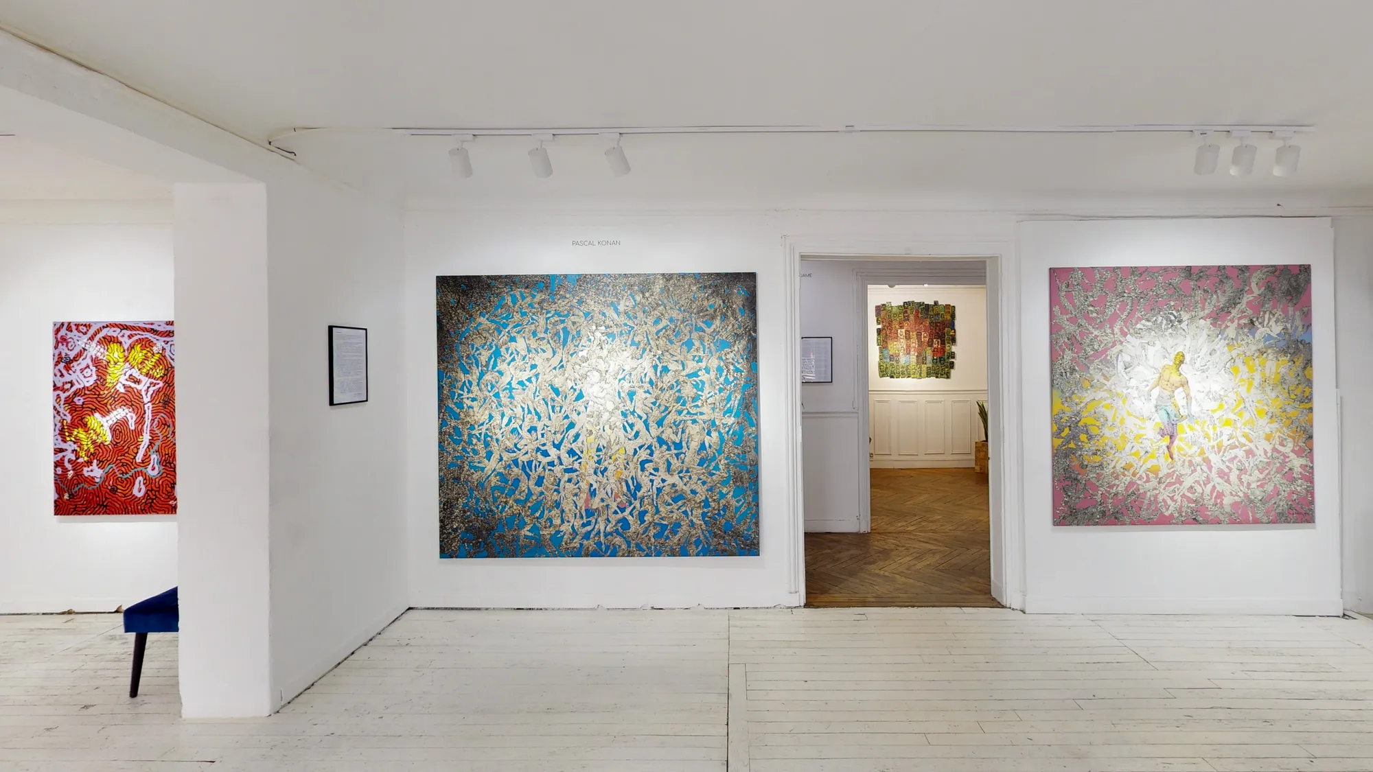 Pascal Konan ; view of the exhibition "Babi est Doux". Photo ©Ussi'n.