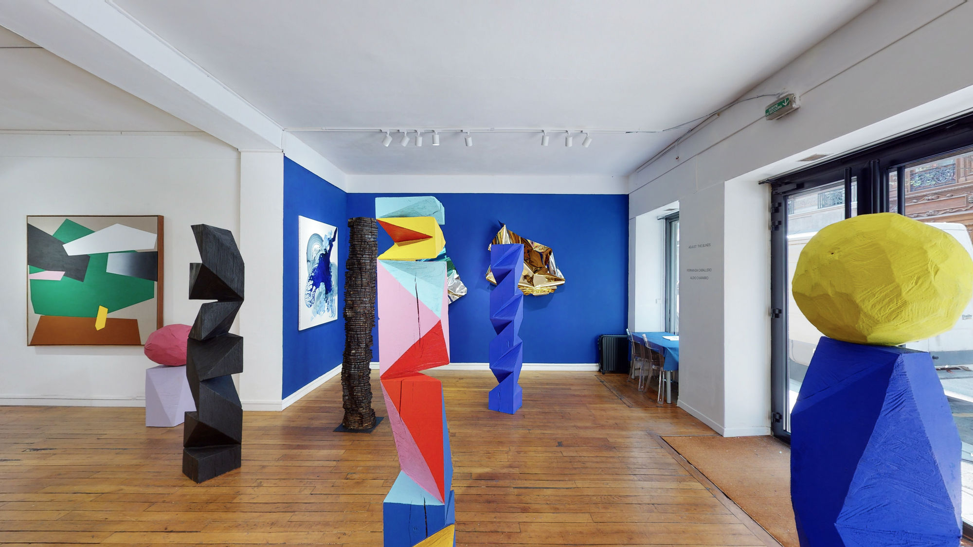 View of the exhibition " Adjust the Blinds ". Photo ©Ussi'n.