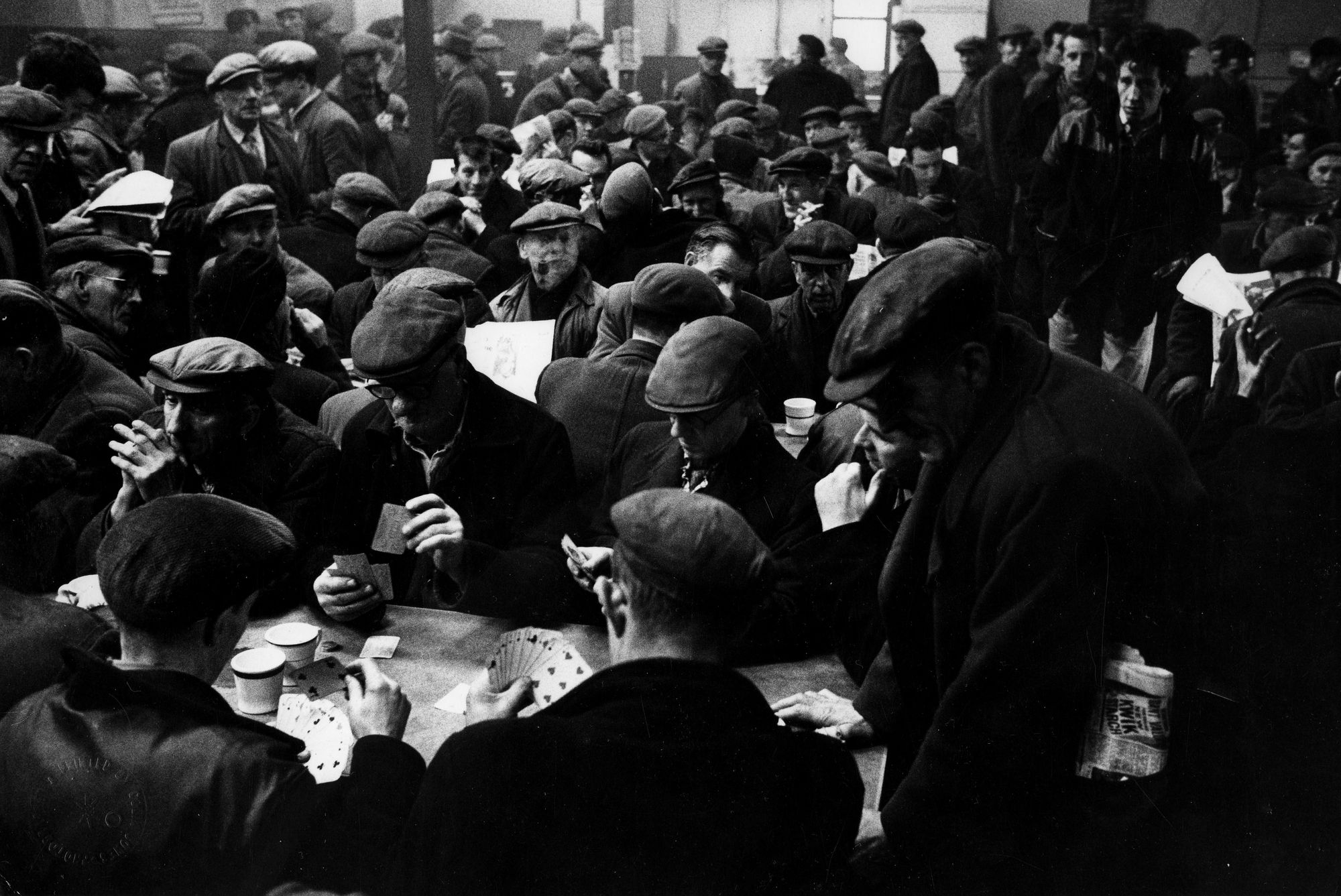 Colin Jones, 'Unemployed, Waiting for Work, Canteen Liverpool Docks, 1963'