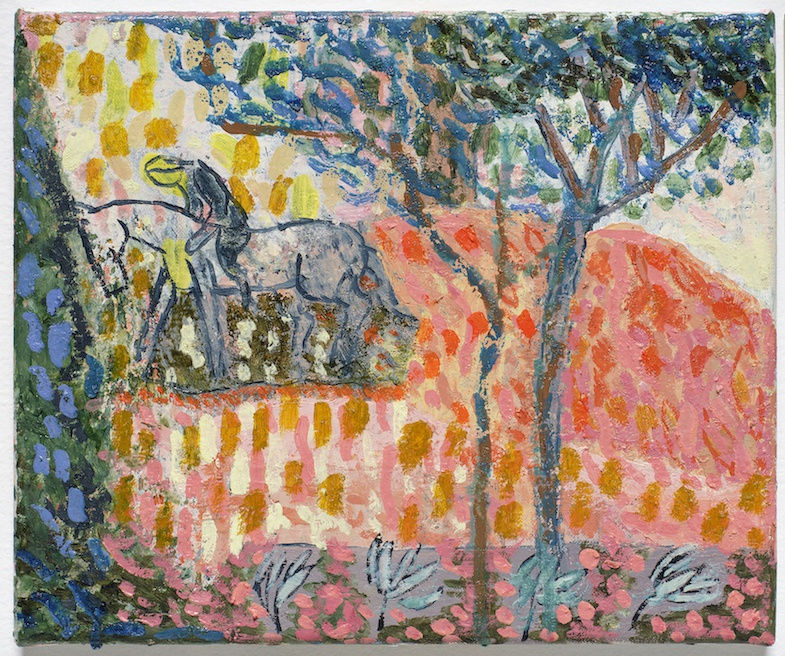 CATHERINE ANHOLT Lone Rider, 2023 Oil on linen 25 x 30 cm