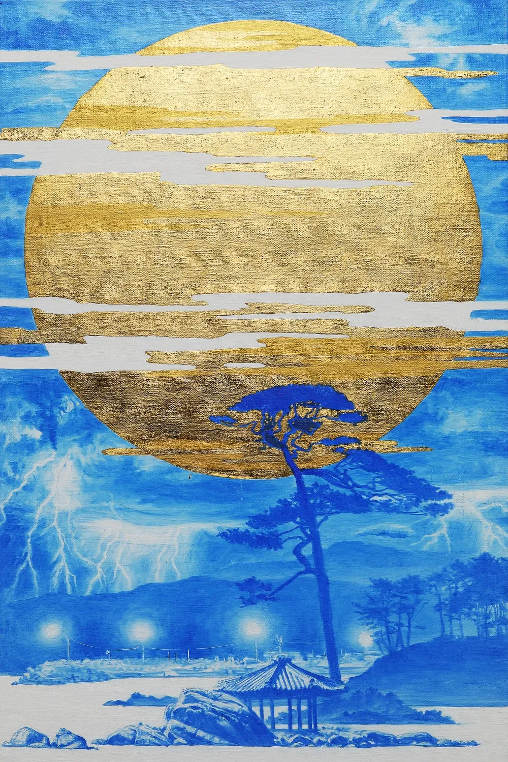 SAEHYUN LEE Beyond Blue-021OCT01, 2021 Oil on Linen 60cm x 40cm