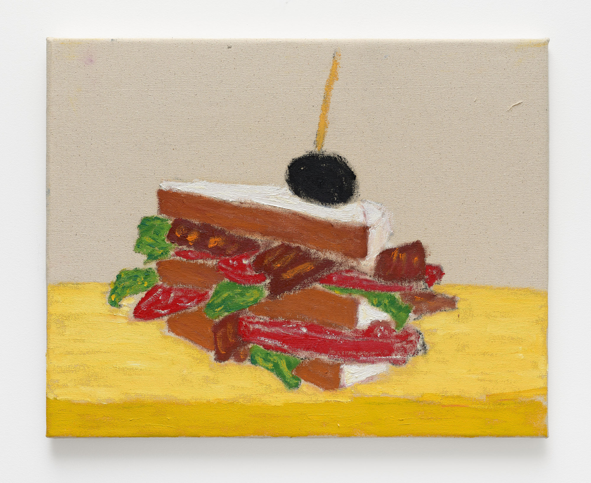 Club Sandwich, 2024 Oil on canvas 16 x 20 inches (40.6 x 50.8 cm)