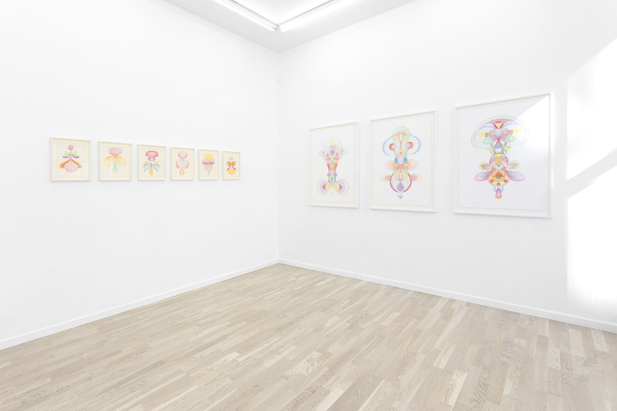 Installation view from Lucem Interiorem at OTP Copenhagen, 2023.