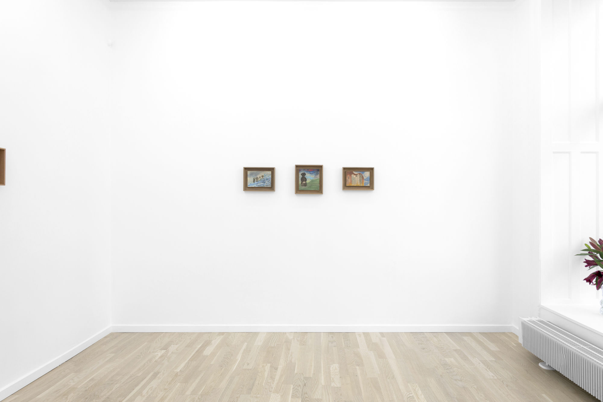 Installation view from "Shallow Depths" at OTP Copenhagen, 2022.