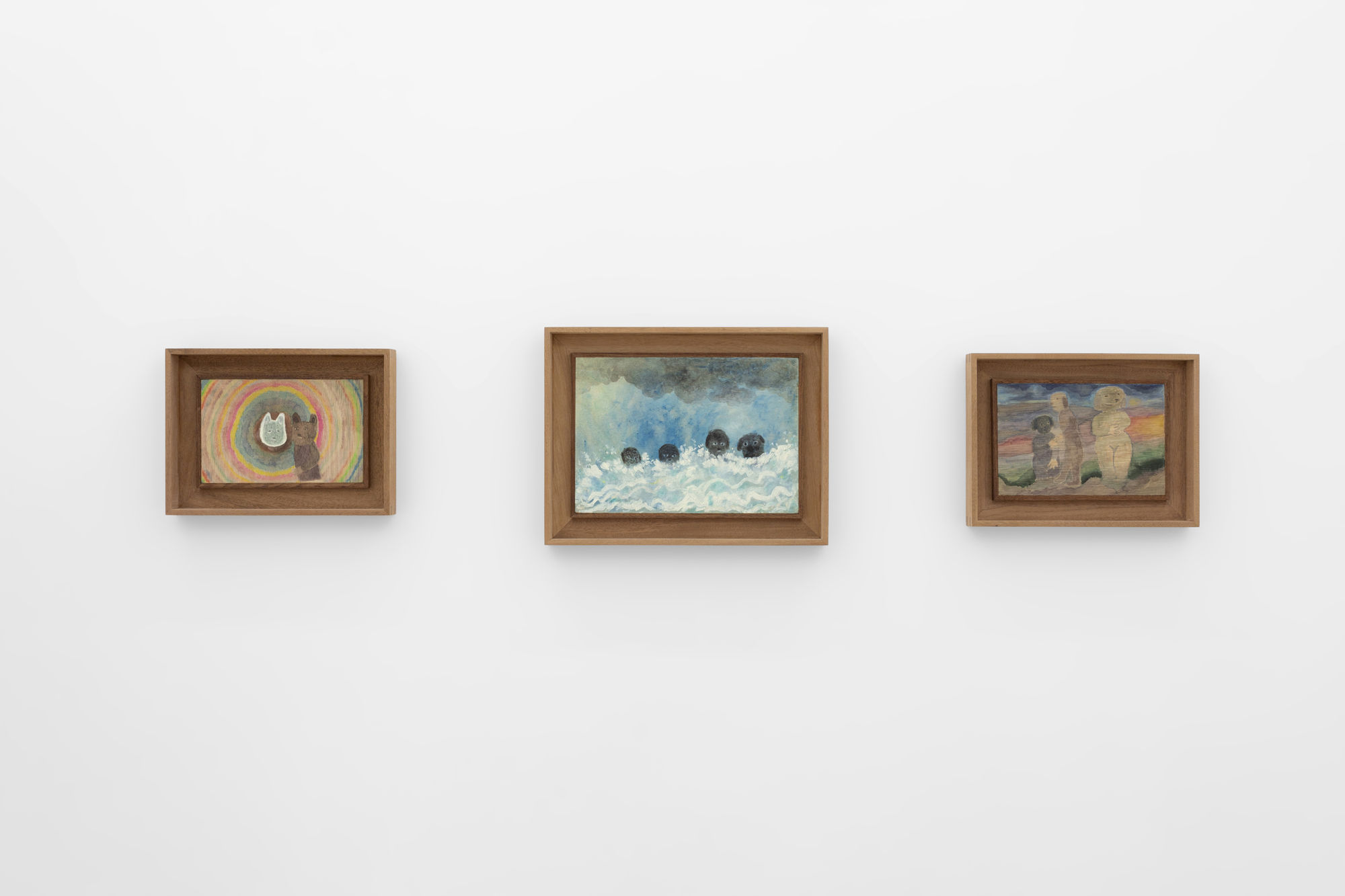 Installation view from "Shallow Depths" at OTP Copenhagen, 2022.