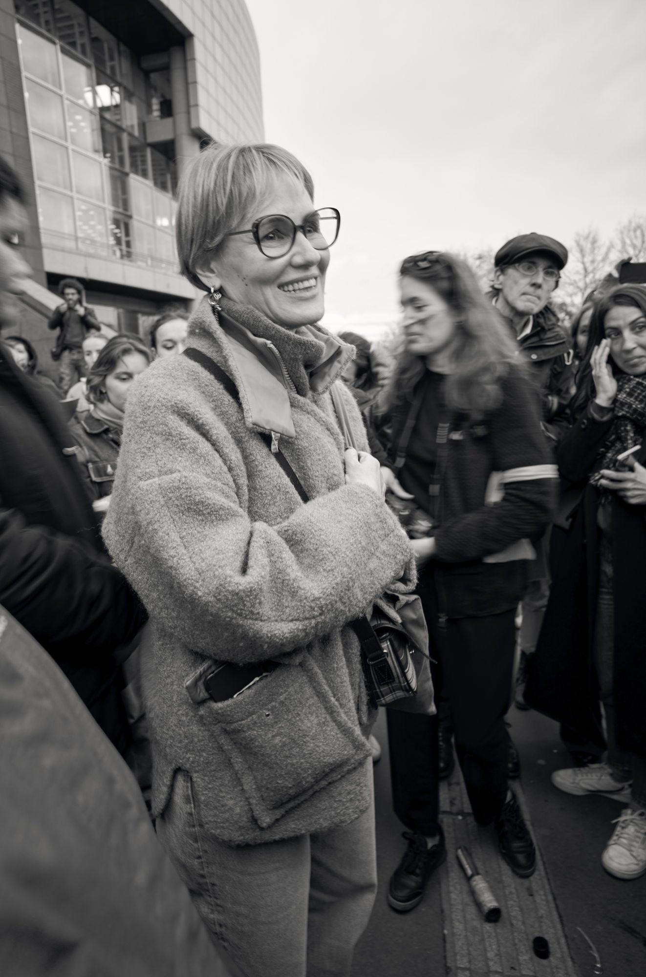 Judith Godrèche la Journée internationale des droits des femmes à Paris, France.