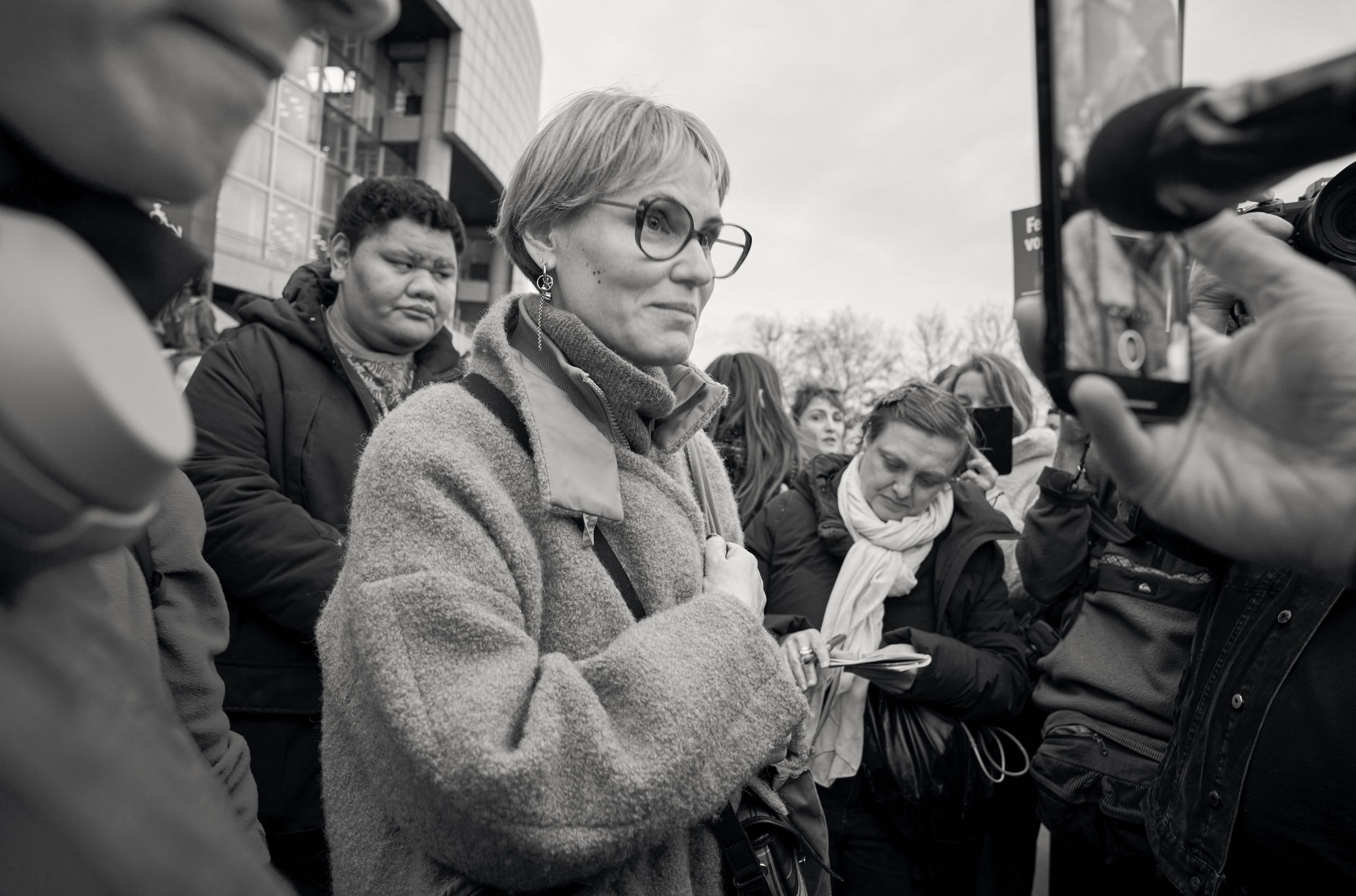 Judith Godrèche la Journée internationale des droits des femmes à Paris, France.