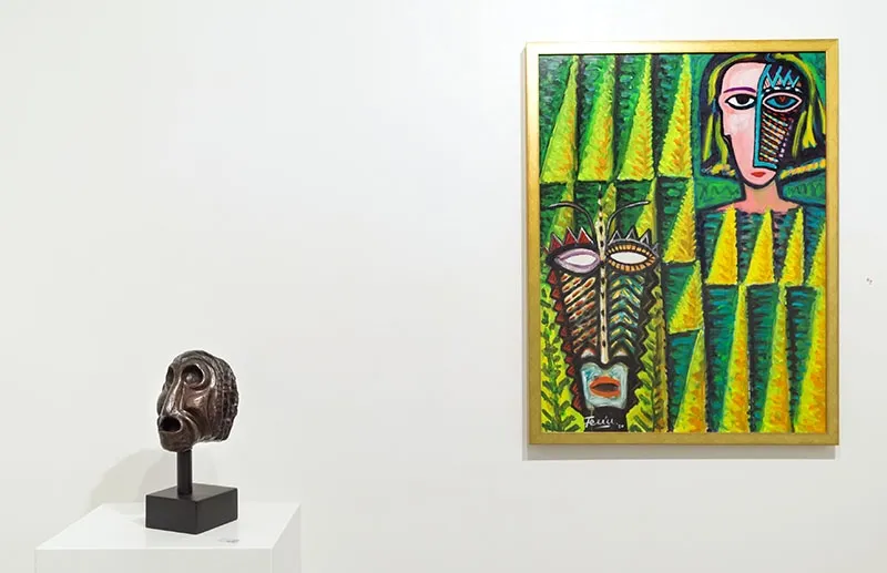 Exhibition of paintings and sculptures by Fatu Feu'u titled Ola