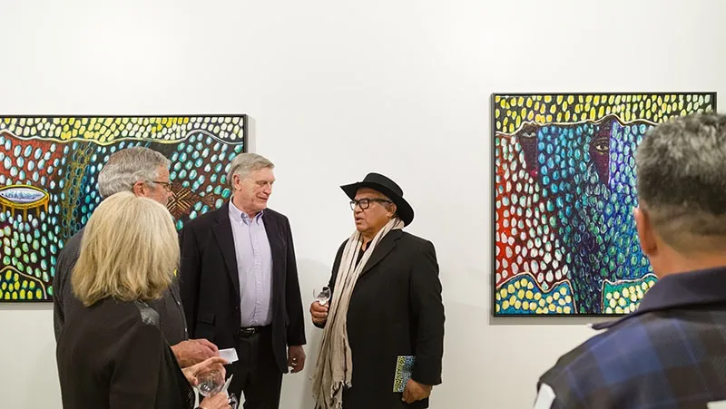 Exhibition of paintings and sculptures by Fatu Feu'u titled Ola