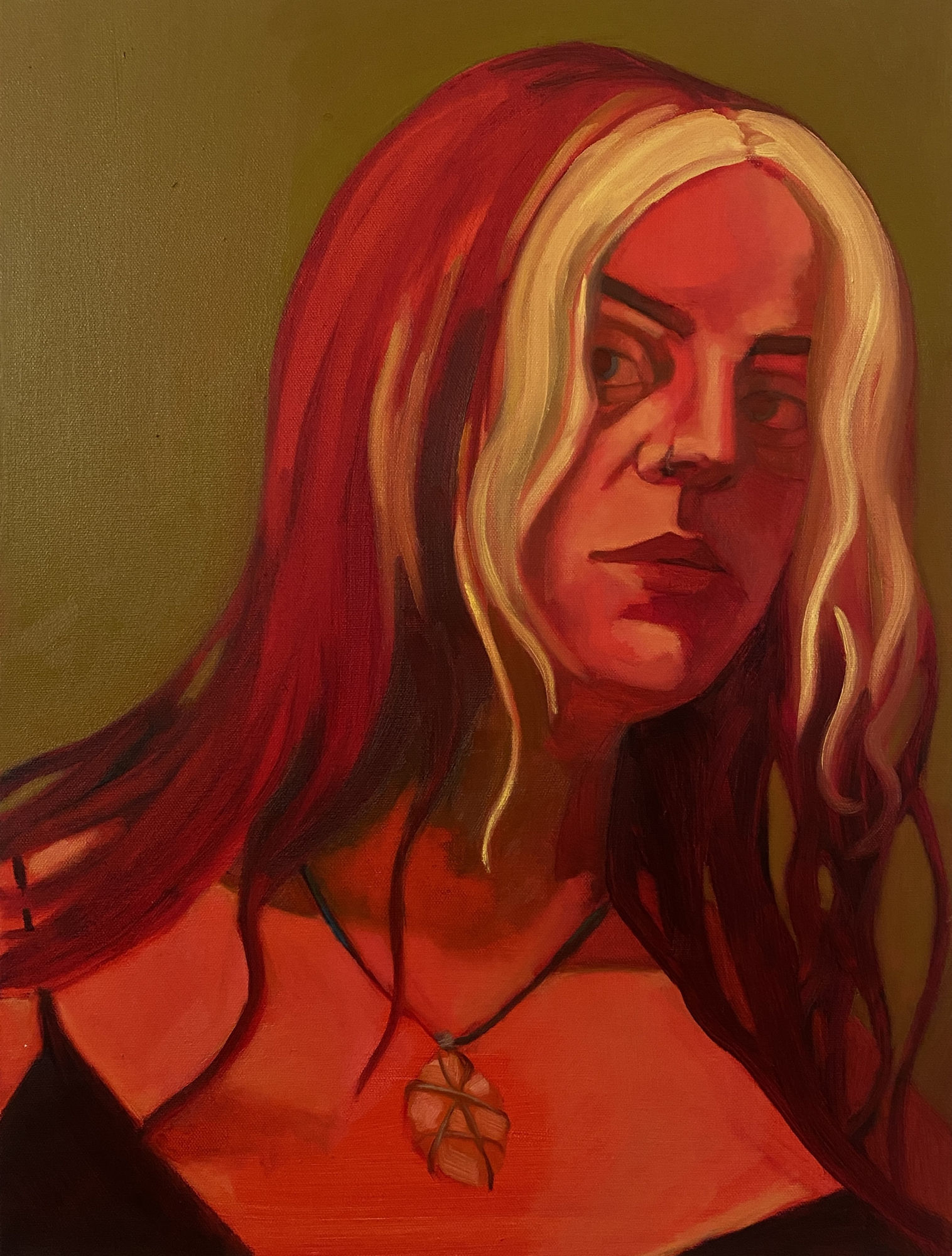 Eva Lewis,, She Brings The Bloom, 2023, Acrylic And Oil On Canvas 18 X24 in