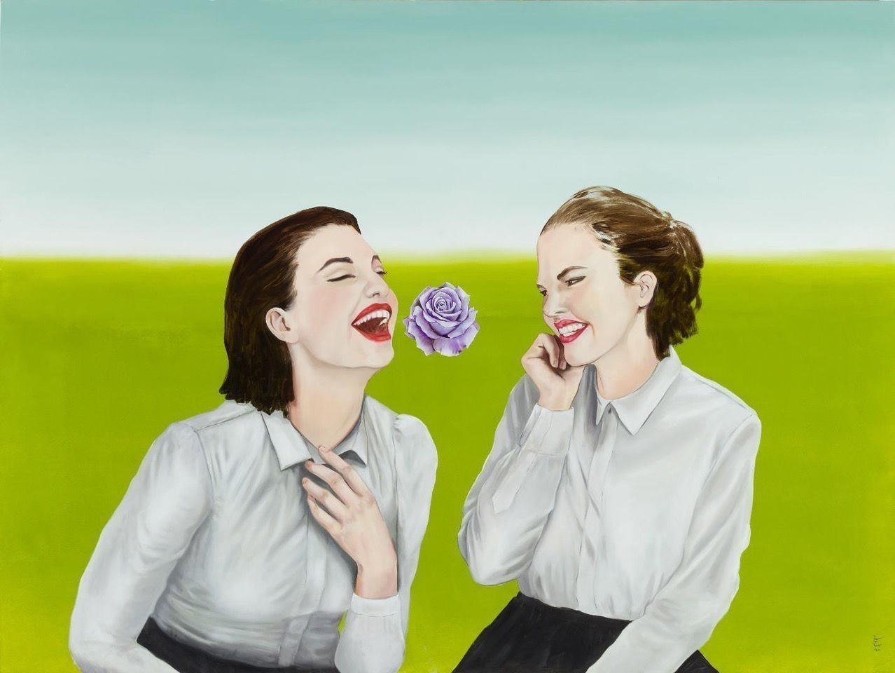 Mahsa Tehrani, “To Swallow a Rose" from “The Hunging Ground Series” 2021,