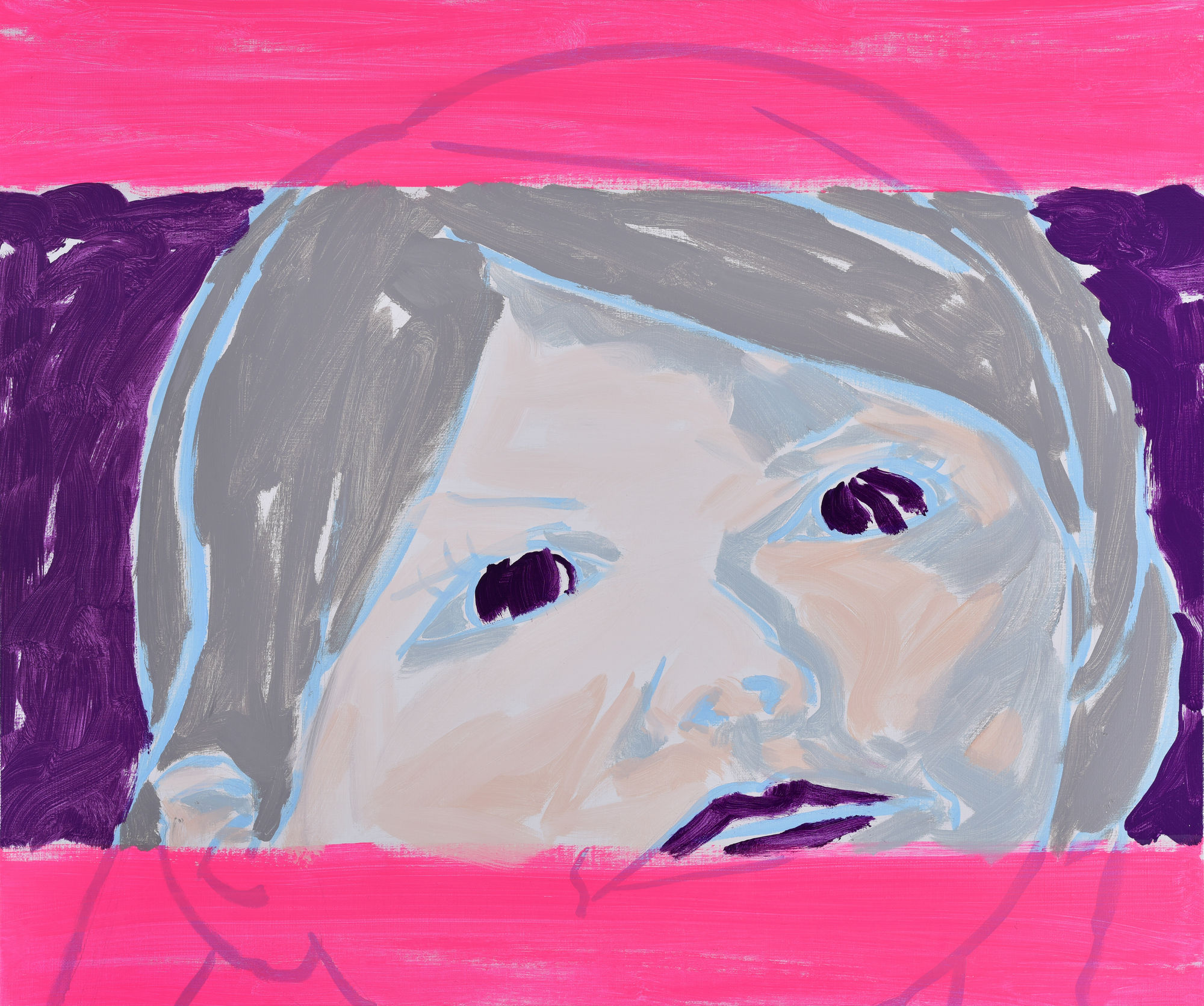 HWANG DO YOU THE GREEN RAY, 2023 Acrylic on canvas 60.6 x 72.7cm