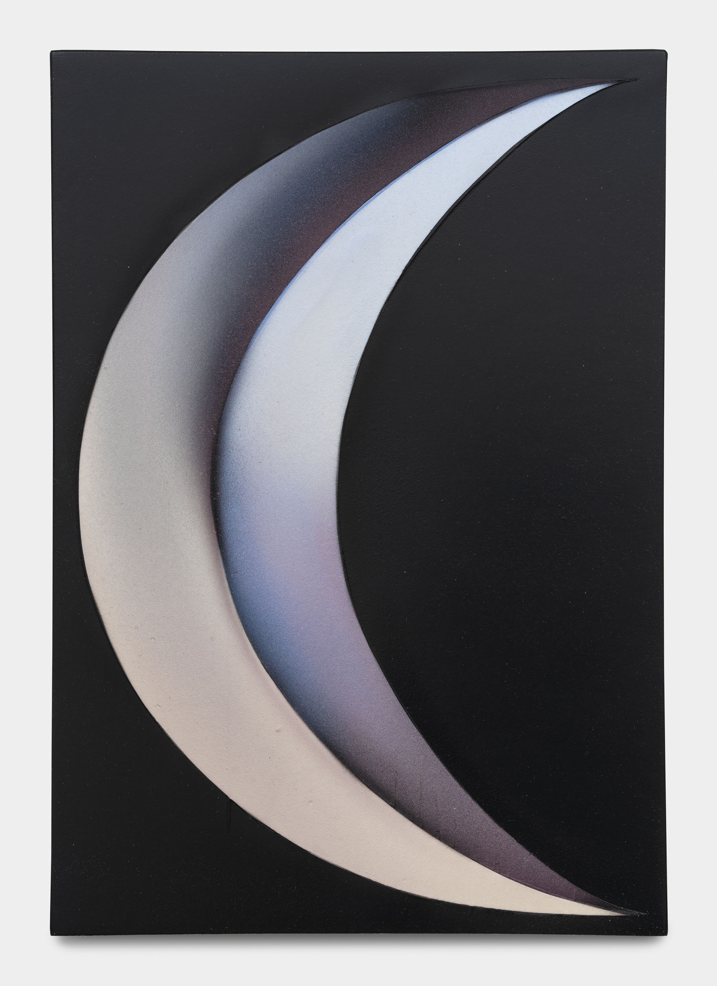 Kara Joslyn but it wouldn’t be make believe if, 2023 Acrylic and polymer automotive paint on canvas over panel 33 x 22.9 x 5 cm. 13 x 9 x 2 in.