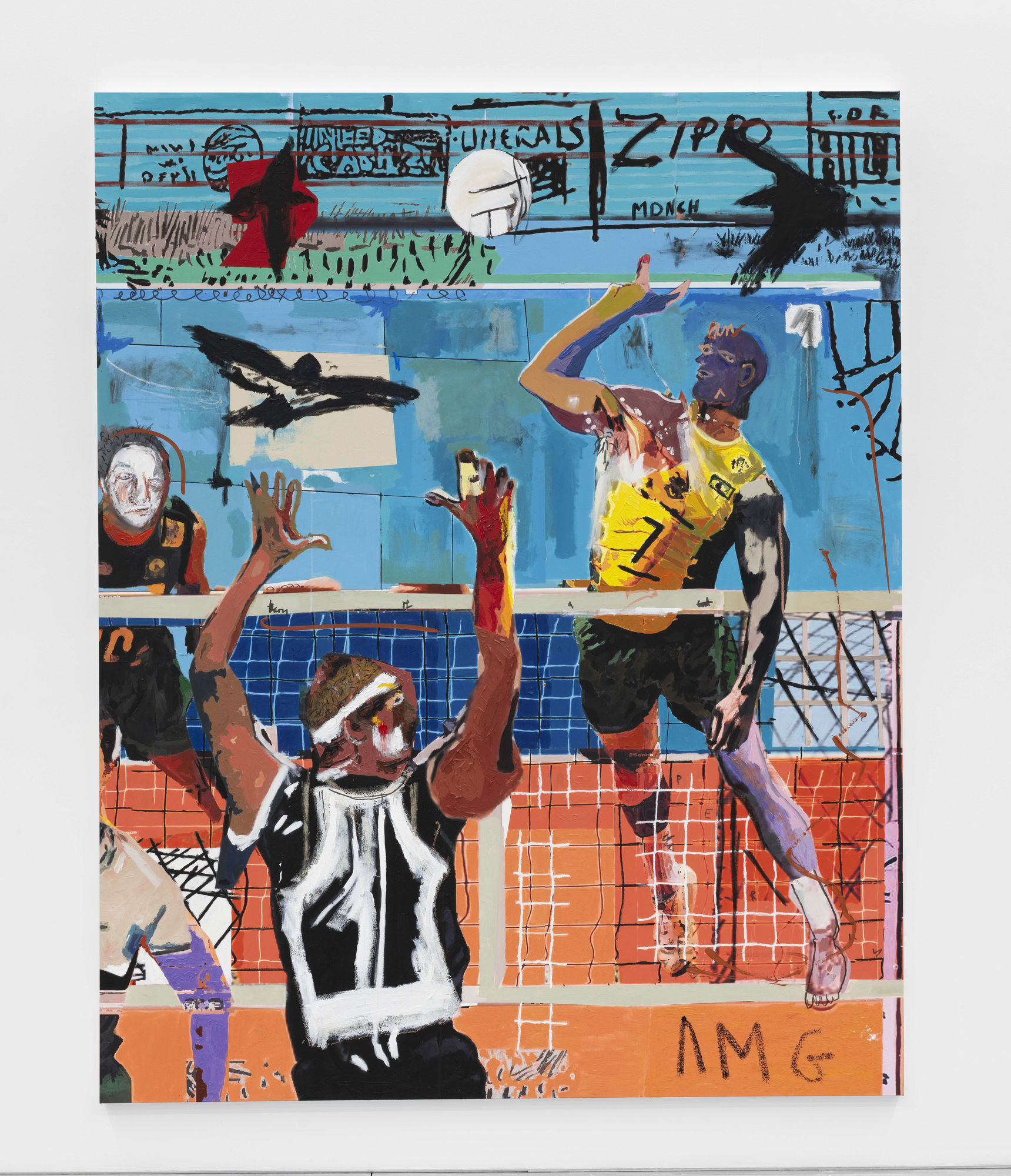 Olivier Souffrant Untitled, 2023 Acrylic and archival CMYK ink on canvas 254 x 203 x 4 cm. 100 x 80 x 1 ½ in.