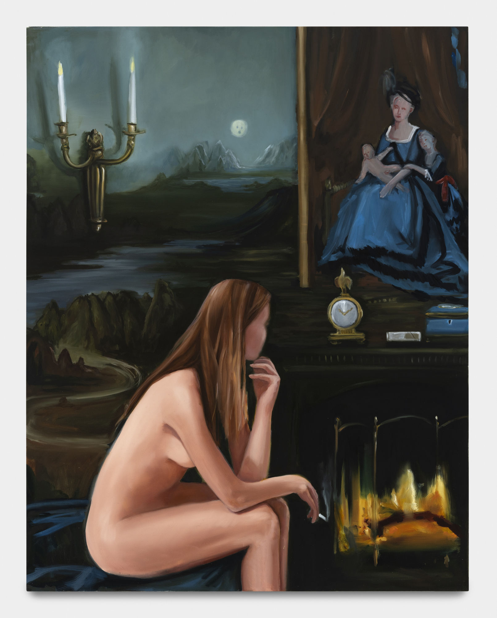 Karyn Lyons The Evening of the Day, 2023 Oil on linen 109.9 x 86.4 cm. 43 ¼ x 34 in.