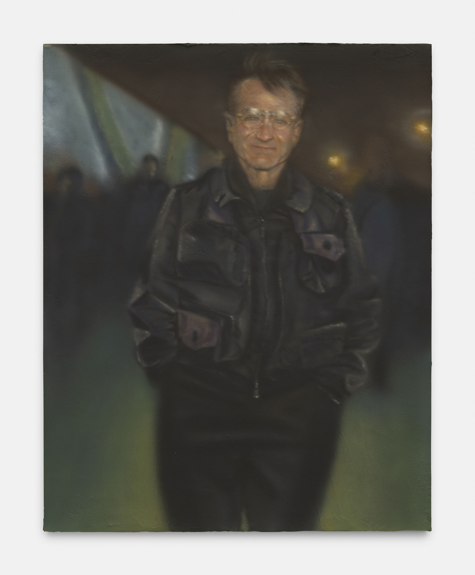 Jack Jubb Bivalve (Robin), 2022 Signed "JJ 22" on the back Acrylic, Acrylic medium on cradled wooden panel 76 x 60 x 5 cm.