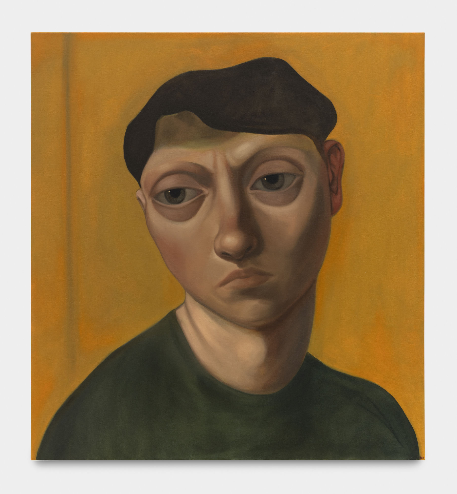 Jess Valice The Problem Solving Man, 2022 Oil on canvas 121.9 x 132.1 x 5.1 cm. 48 x 52 x 2 in.