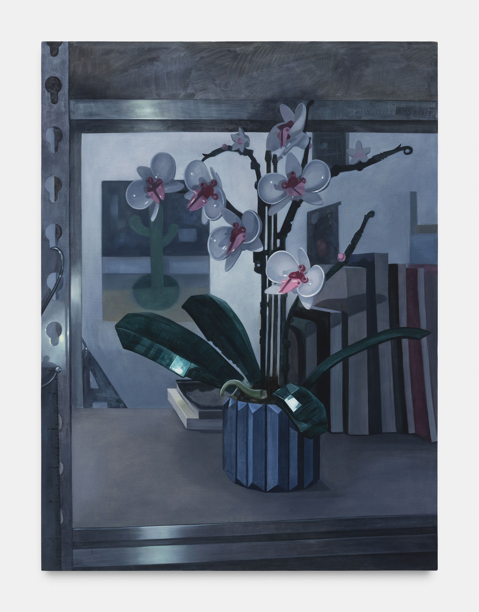 Baoying Huang The impossible love of taro, 2022 Oil on linen 122 x 91.5 cm. 48 3/100 x 36 ⅕0 in.