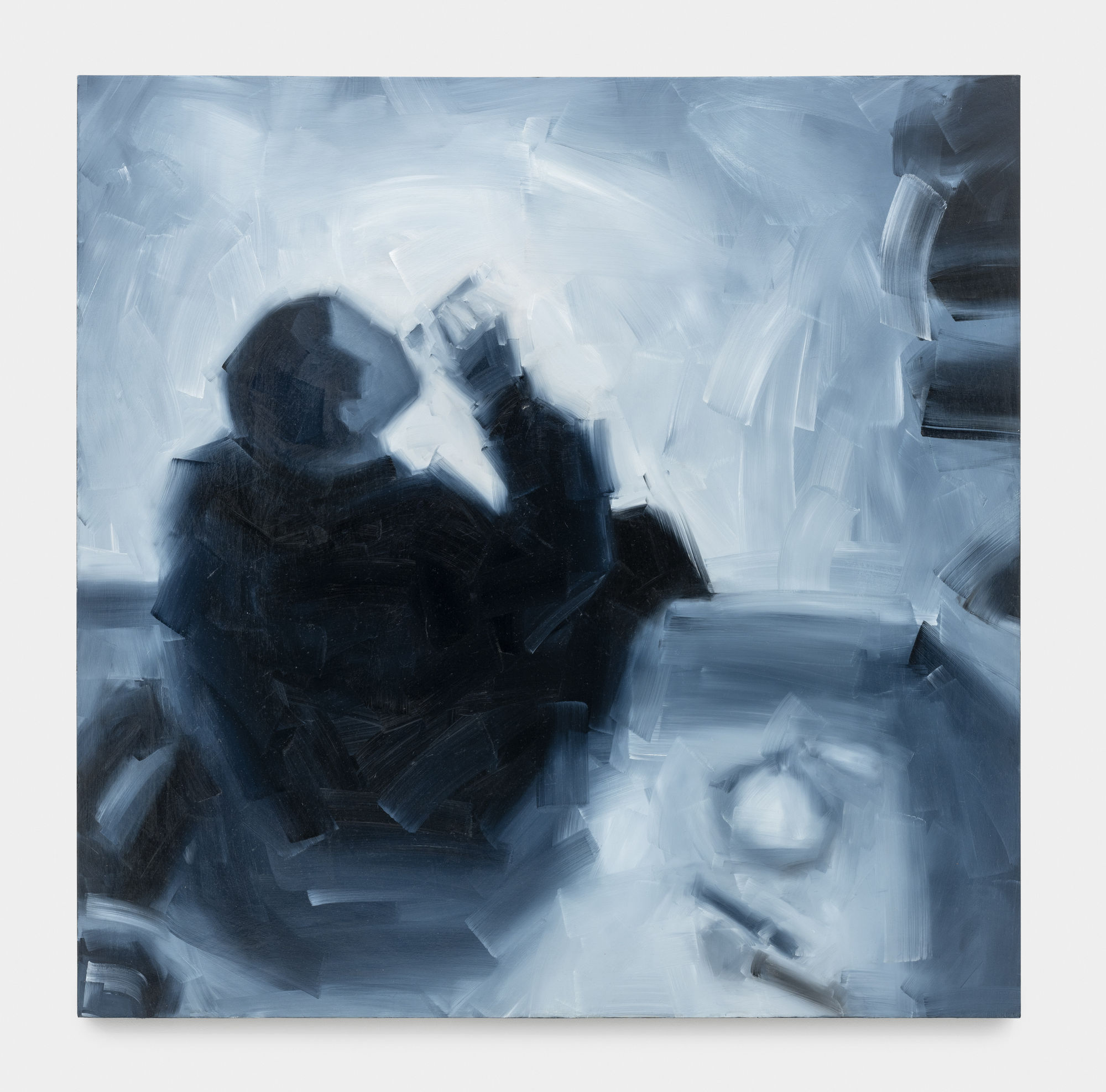 Rebecca Maria Untitled 18, 2022 Oil on wooden panel 91.4 x 91.4 cm. 36 x 36 in.