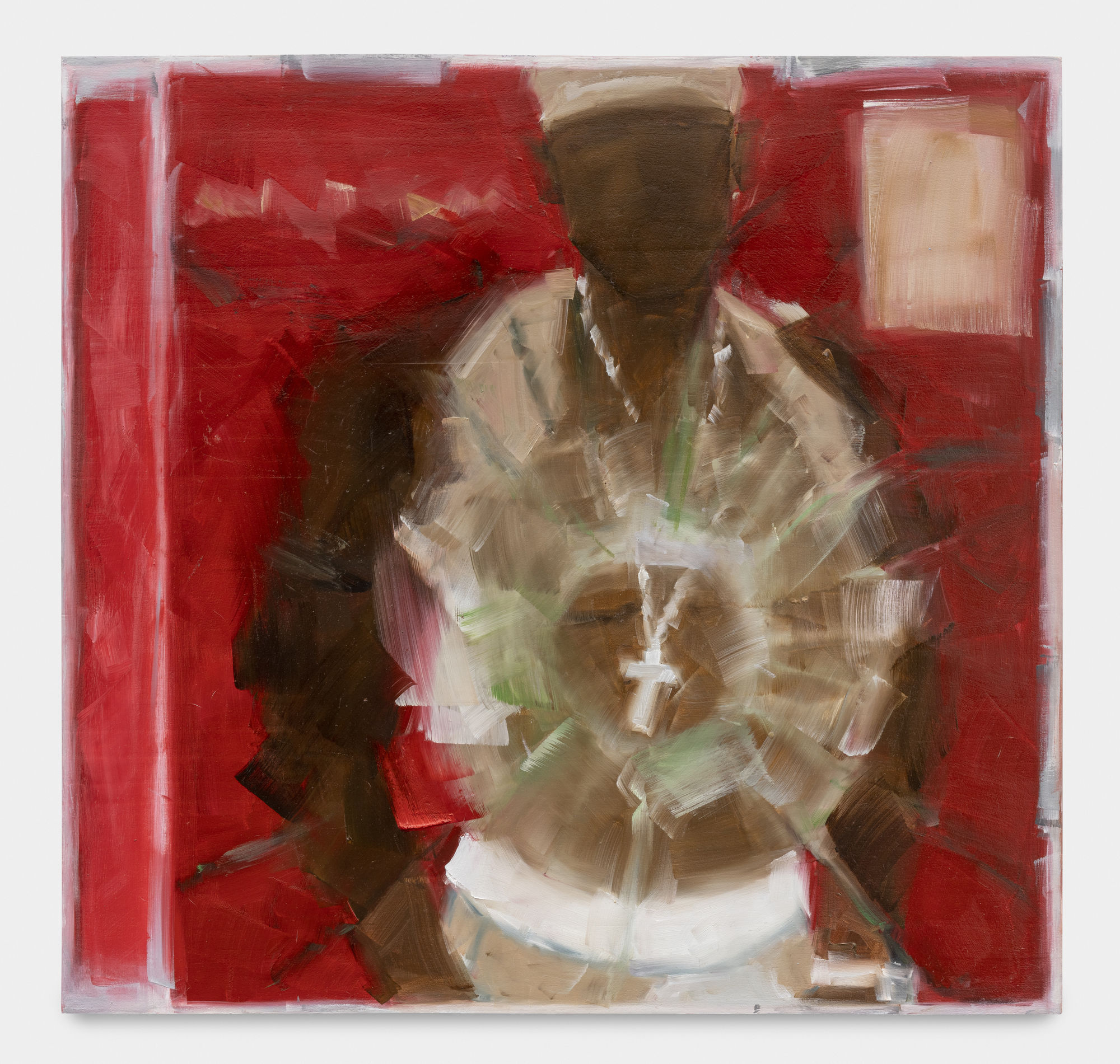 Rebecca Maria Untitled 1, 2022 Oil on wooden panel 61 x 58.4 cm. 24 x 23 in.