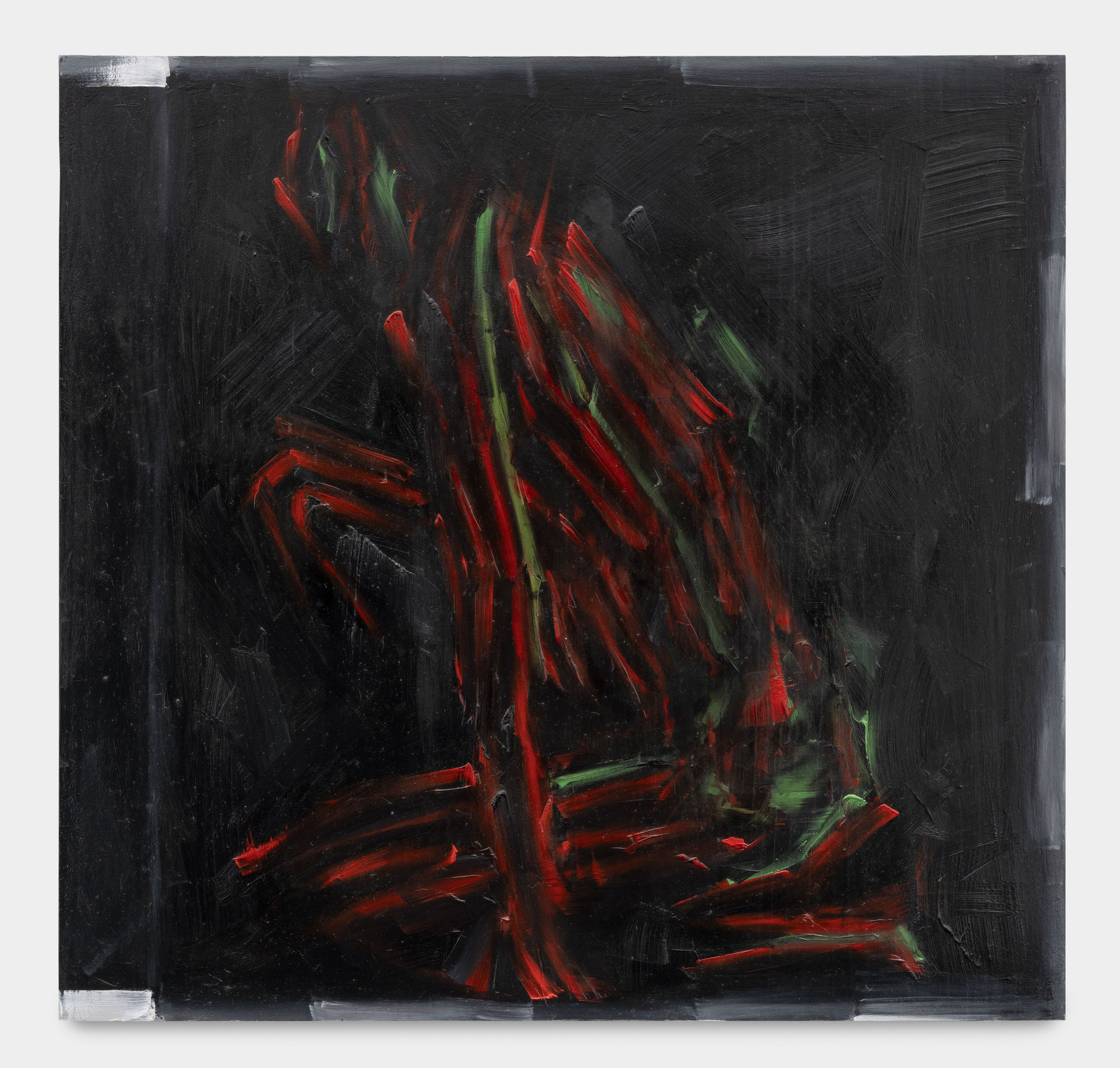 Rebecca Maria Untitled 6, 2022 Oil on wooden panel 61 x 58.4 cm. 24 x 23 in.