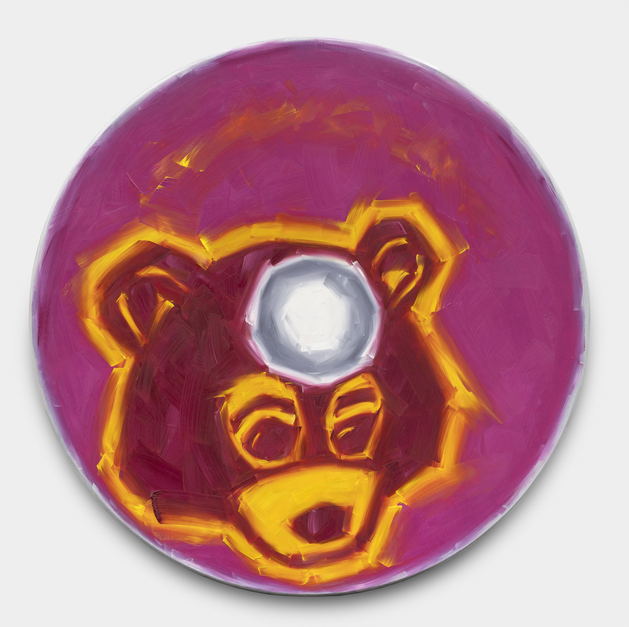 Rebecca Maria Untitled 16, 2022 Oil on wooden panel 91.4 x 91.4 x 2.5 cm. 36 x 36 x 1 in.