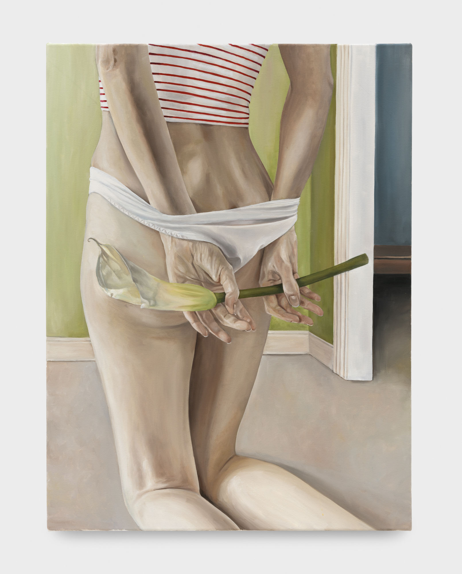 Noelia TowersCALLA LILLY, 2022 Oil on Canvas 102 x 76 cm. 40 x 30 in.