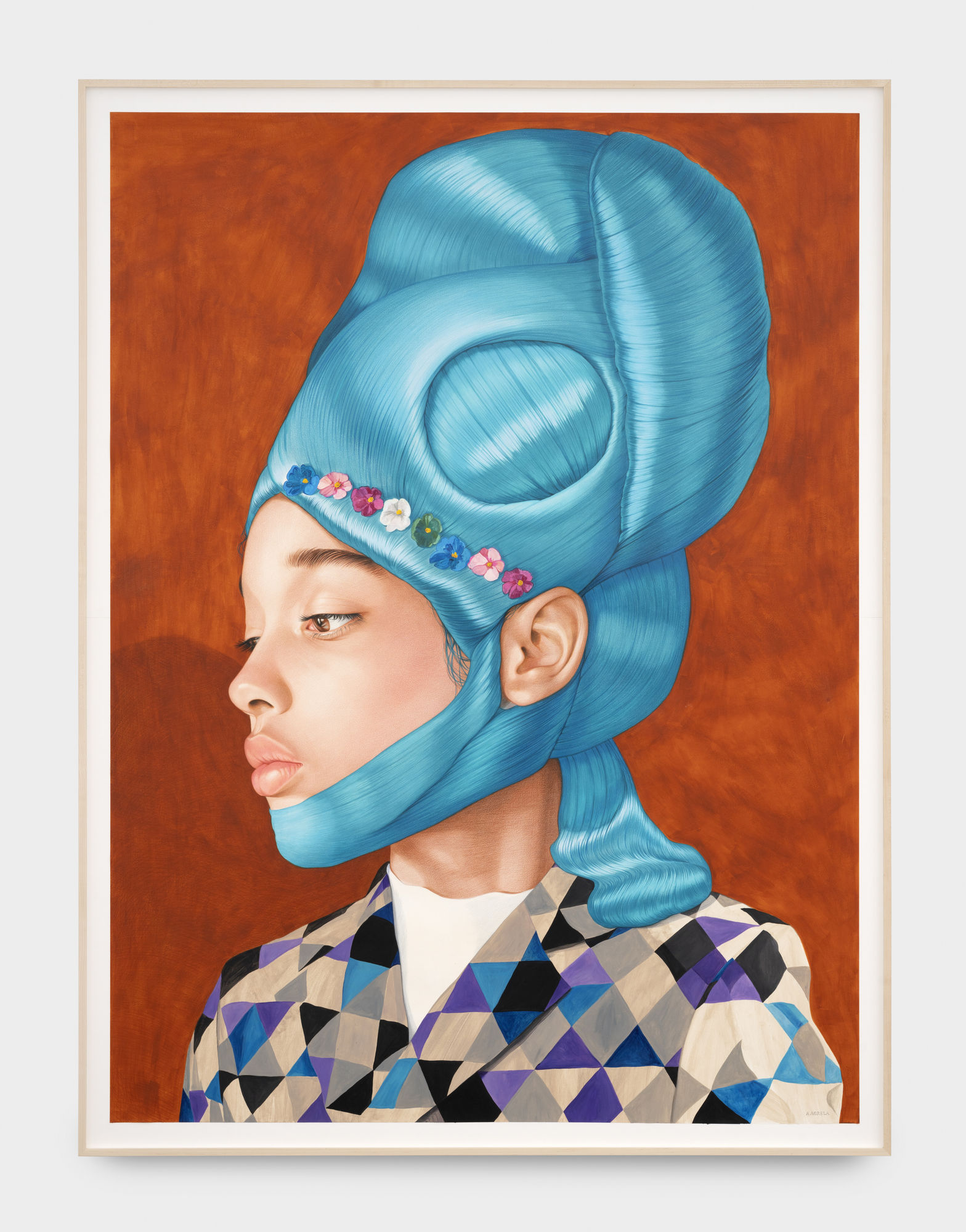 Ángeles AgrelaSCULY, 2022 Acrylic and pencil on paper 205 x 152 x 4 cm. 80 ½ x 60 x 1 ½ in.