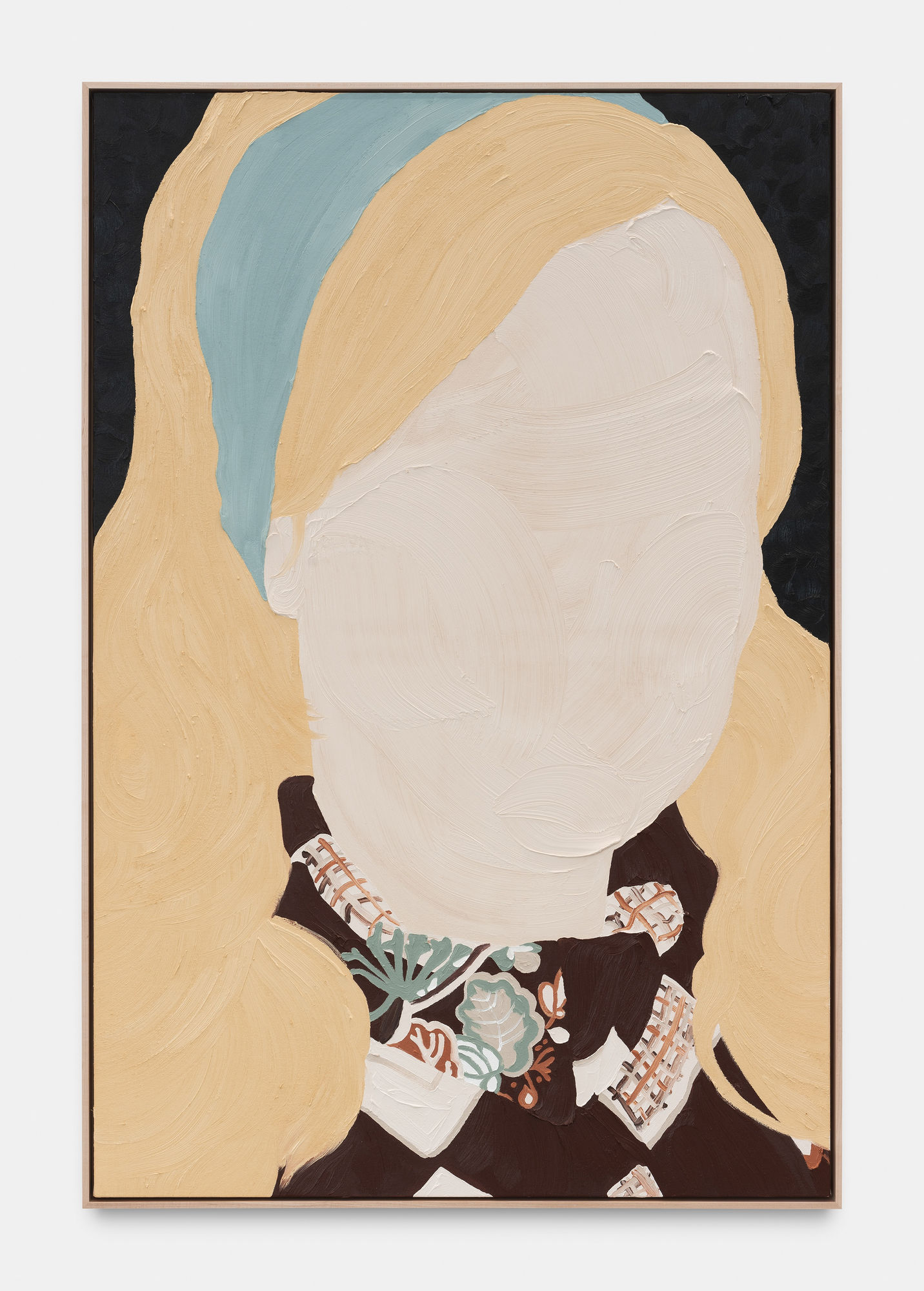 Shaina McCoy Eva, 2023 Oil on canvas 152.4 x 101.6 cm. 60 x 40 in.