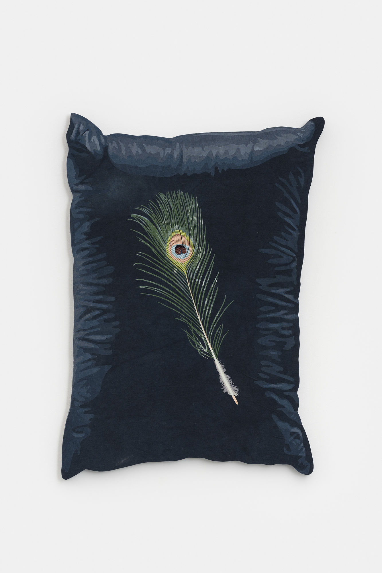 Nick Doyle Lay To Rest, 2023 Dyed denim on custom panel 108 x 74.3 cm. 42 ½ x 29 ¼ in.