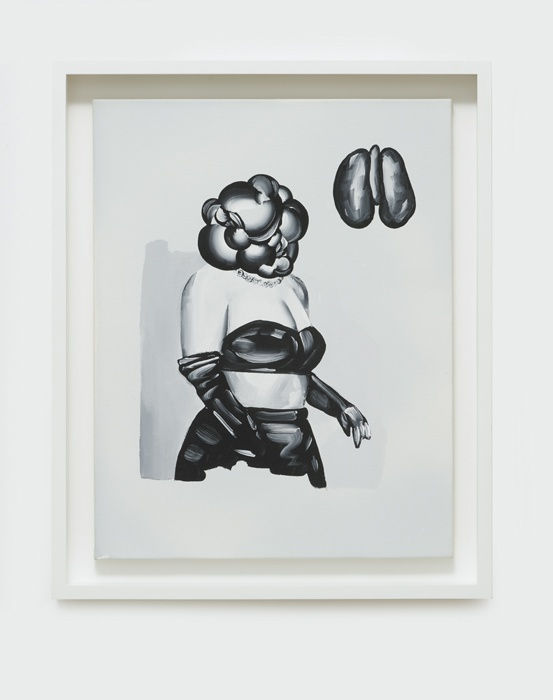 Tomoo Gokita FALSE WITH TWO, 2005 Sprayprint and gouache on canvas