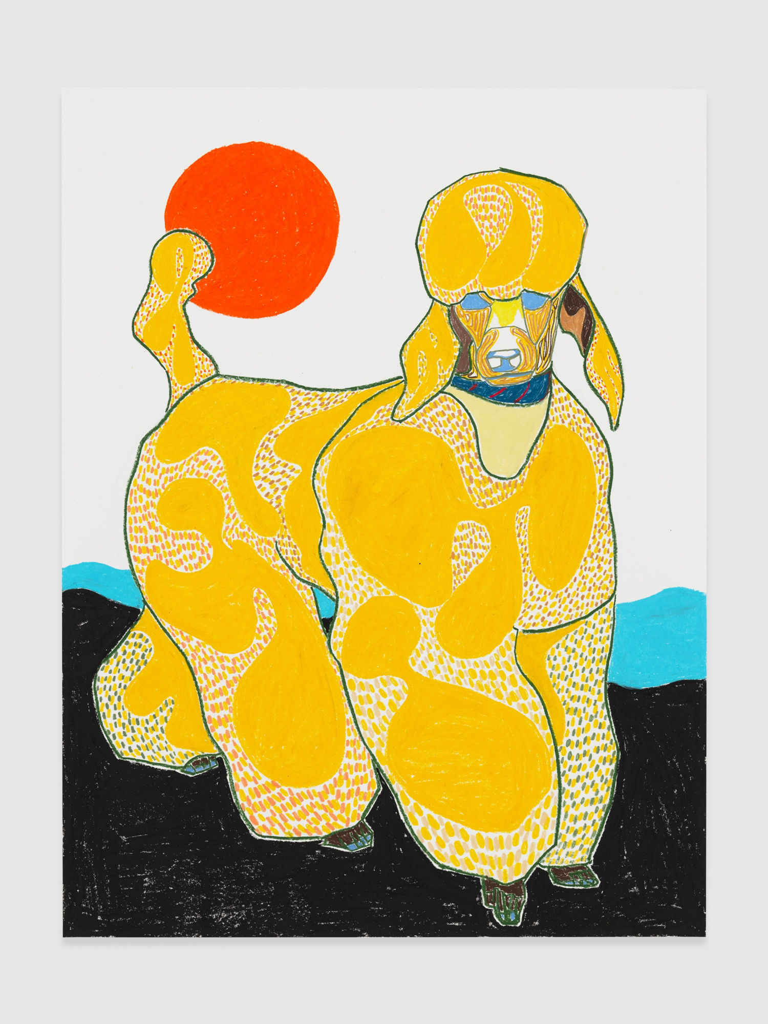 Susumu Kamijo THE GREAT ENCOUNTER, 2019 Pastel, pencil & oil pastel on paper (framed)