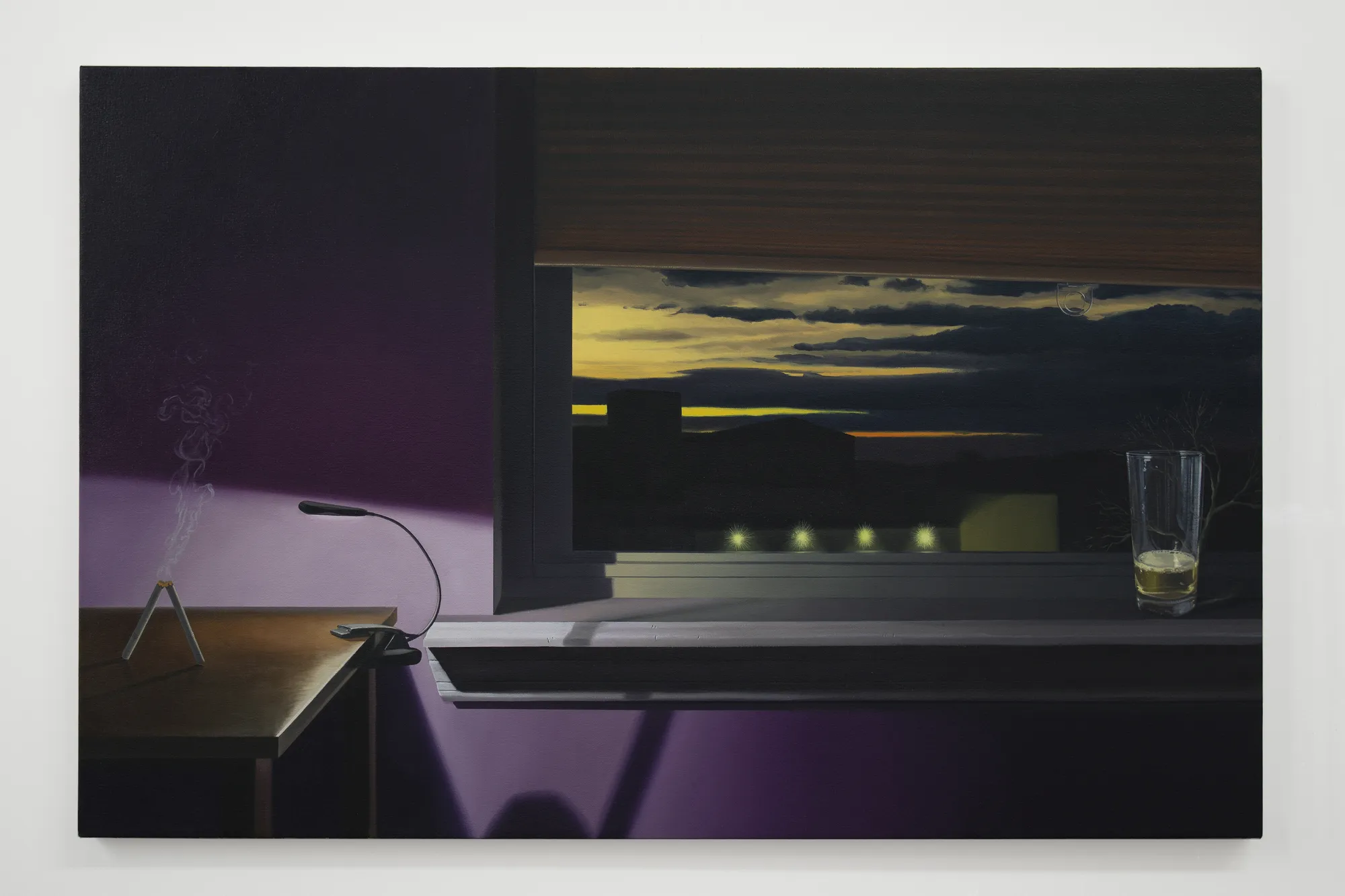 Paul Rouphail Dusk in Pennsylvania, 2019 Oil on canvas 76 x 116 cm. 29 x 45 in.