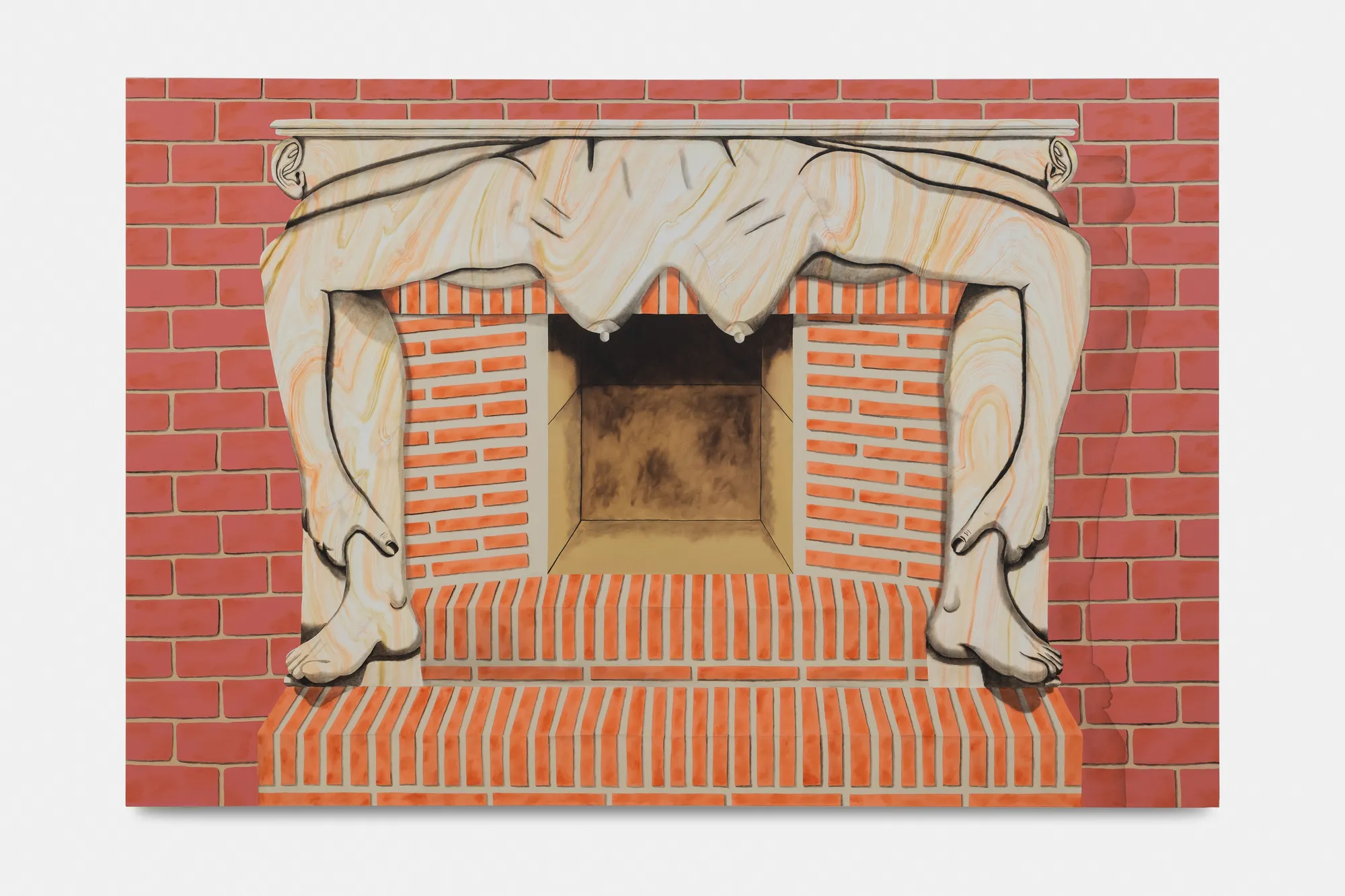 Sarah Margnetti La Cheminée, 2020 Oil painting on canvas