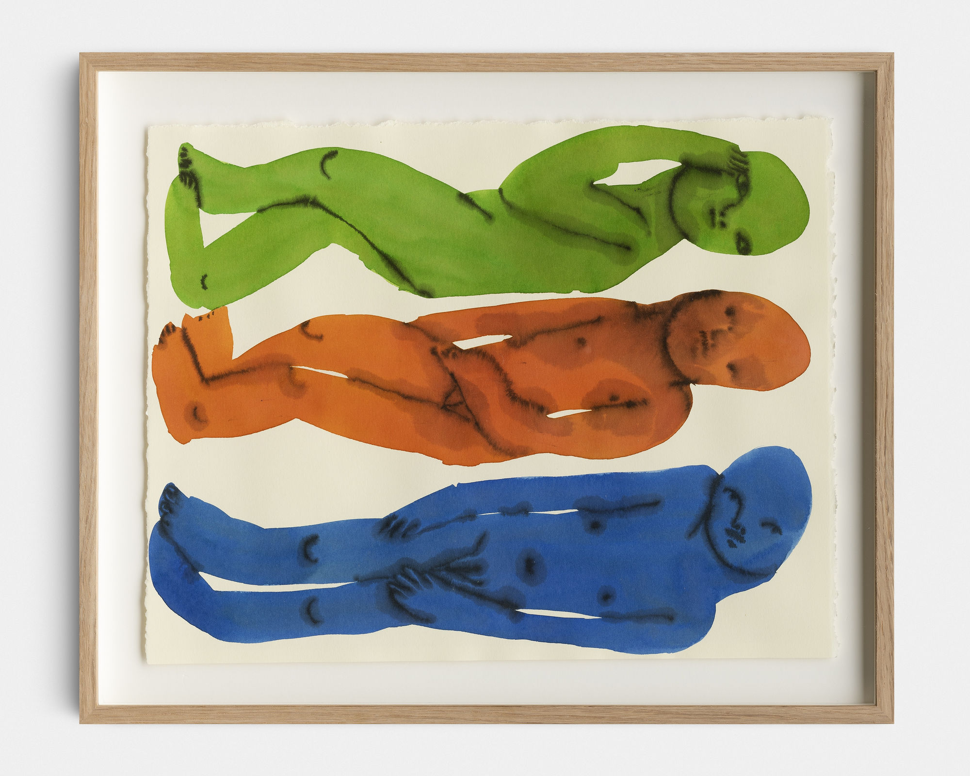 Emma Kohlmann Triple, 2020 Watercolor and sumi ink on paper 36 x 28 cm. 14 x 11 in