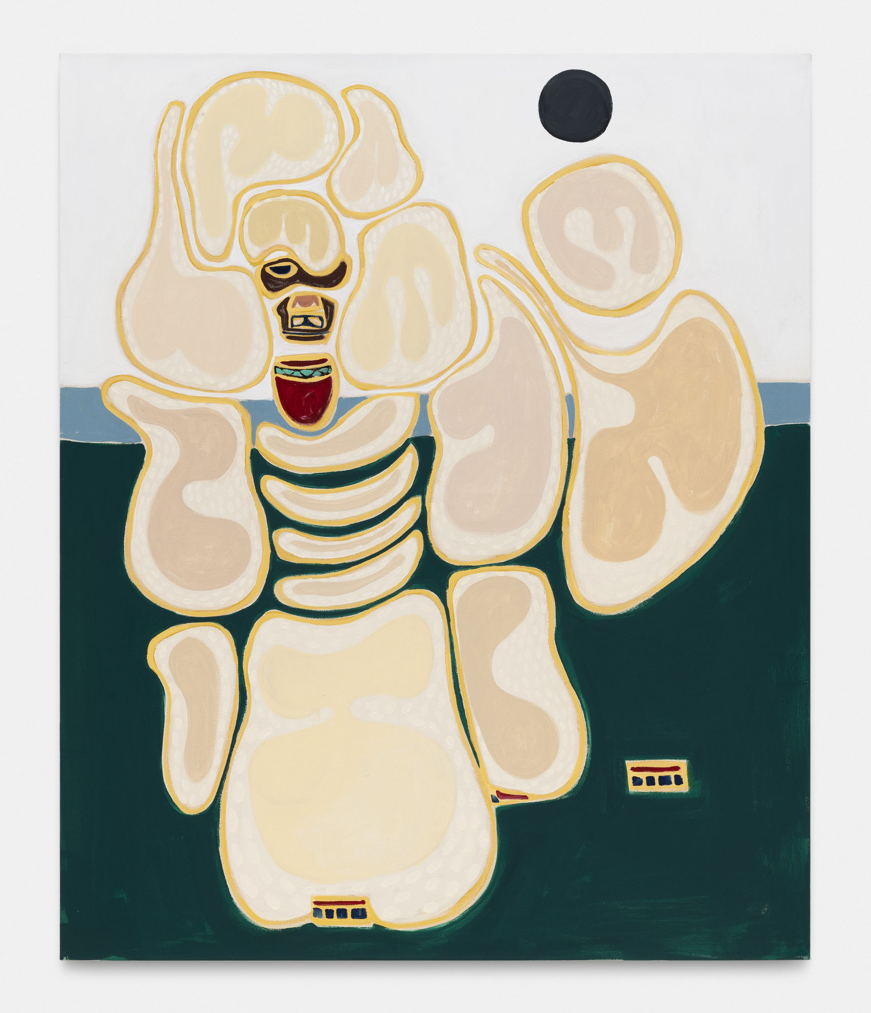 Susumu Kamijo The Old Neighbor, 2020 Flash Vinyl Paint on canvas 117 x 96 cm. 46 x 38 in.