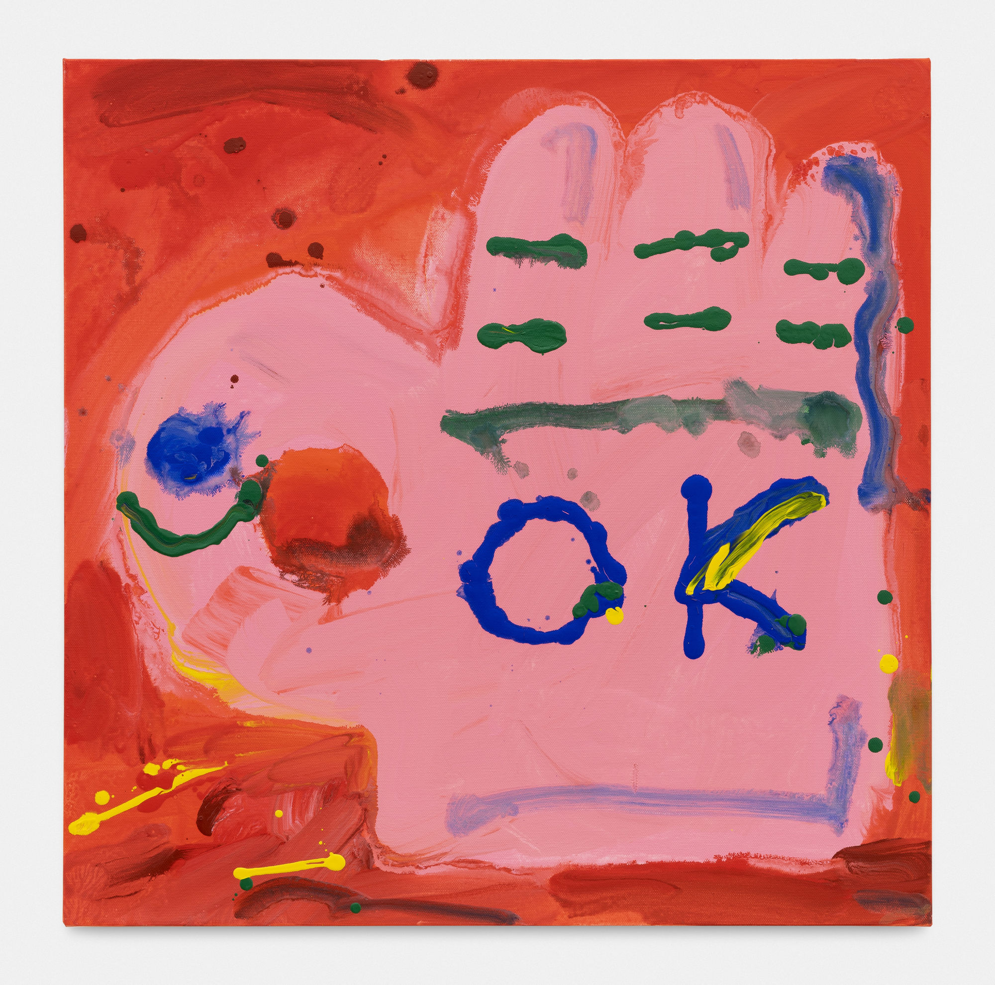 Misaki Kawai It’s Okay, 2020 Acrylic on canvas 61 x 61 x 2 cm. 24 x 24 x 1 in.