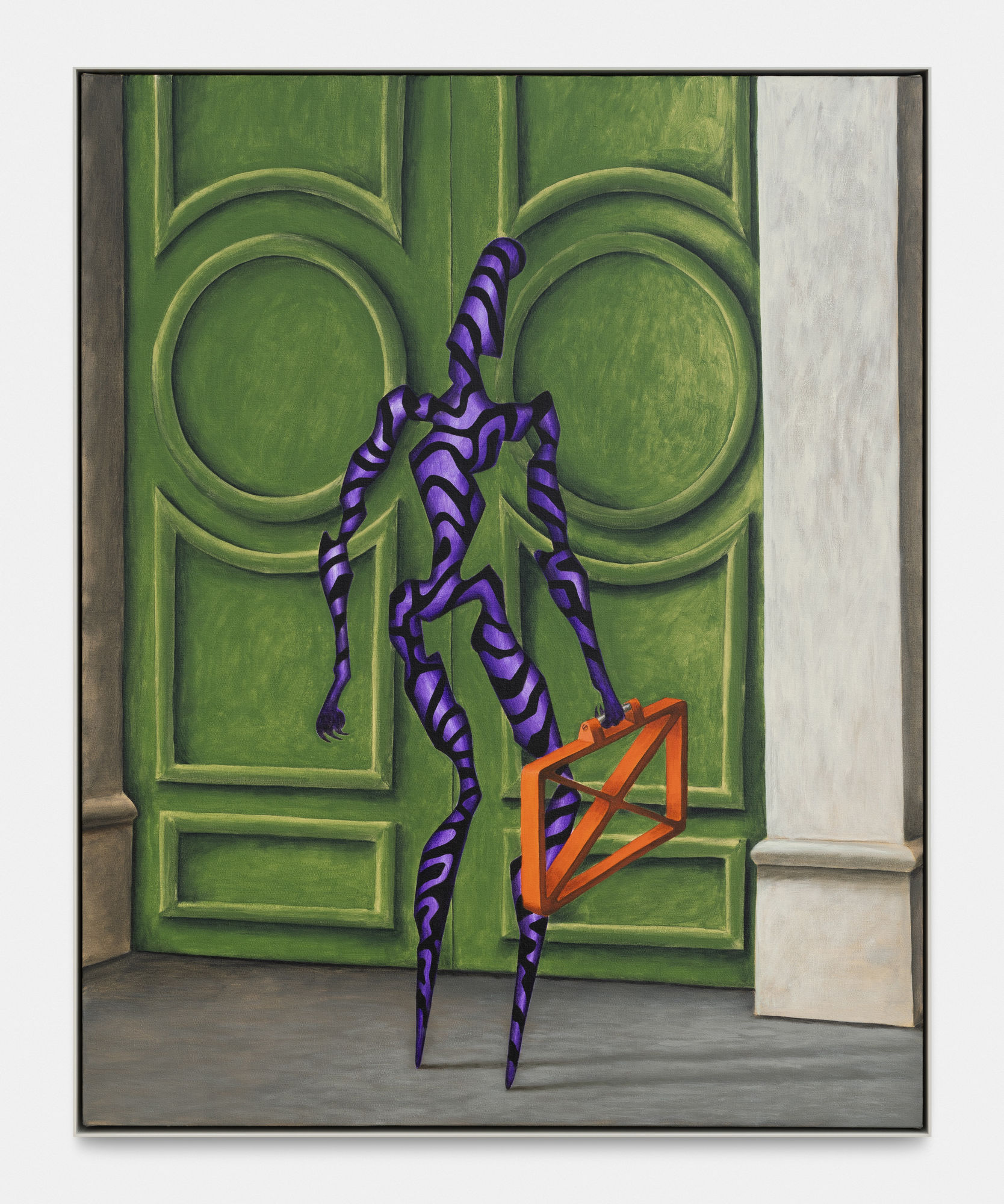 Alejandro Cardenas The Traveler, 2020 Acrylic on canvas, powder coated aluminium frame