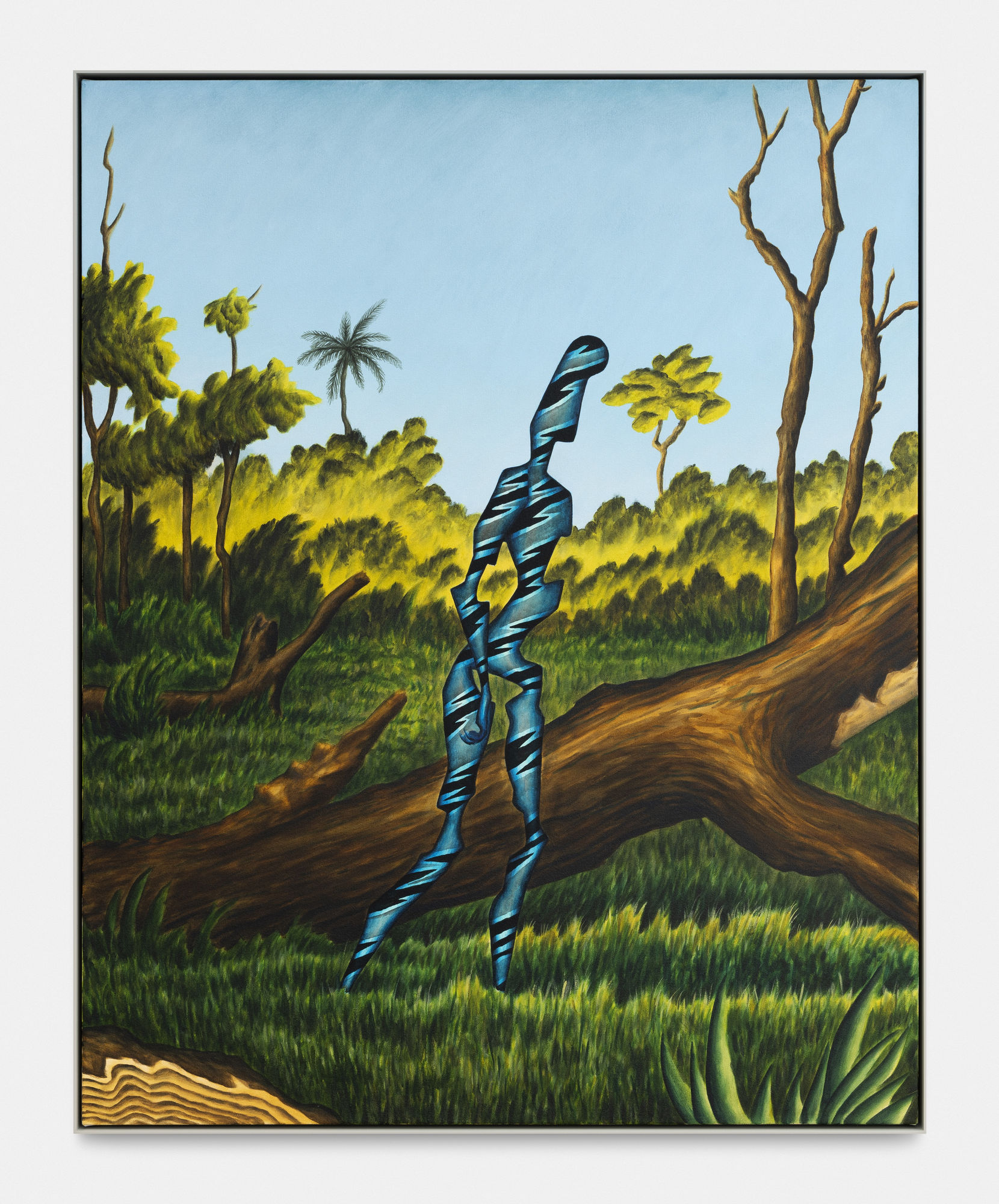 Alejandro Cardenas Field Walk, 2020 Acrylic on canvas, powder coated aluminium frame 102 x 81 cm. 40 x 32 in.