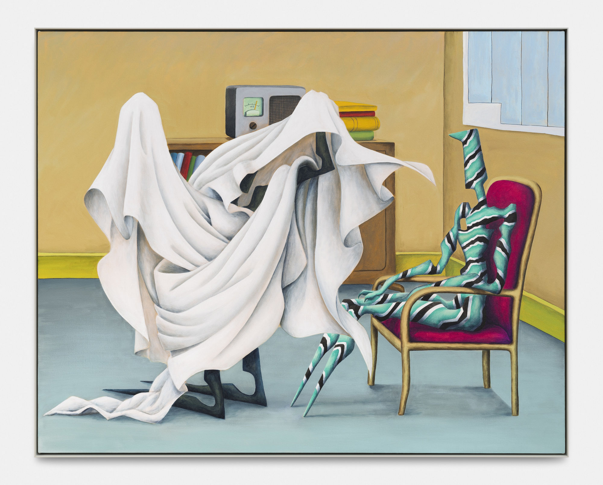 Alejandro Cardenas The Ghost, 2020 Acrylic on canvas, powder coated aluminium frame 102 x 127 cm. 40 x 50 in.