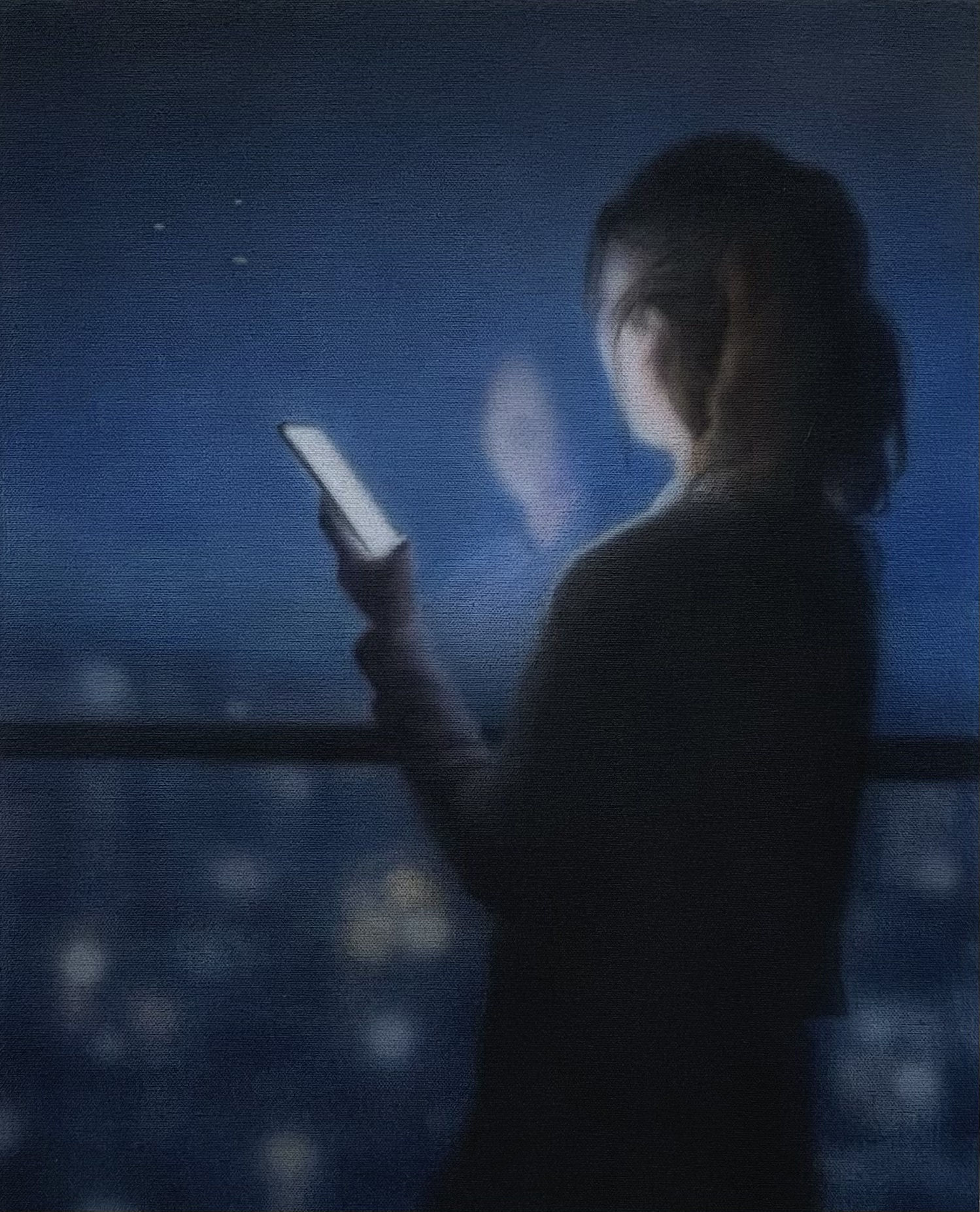 Aryo Toh Djojo No Look Swipe, 2021 Acrylic on canvas mounted on panel 51 x 41 cm. 20 x 16 in.